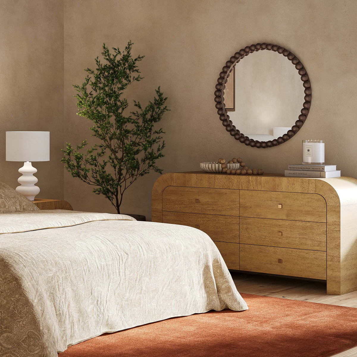 Hump 62" Arched 6-Drawer Dresser