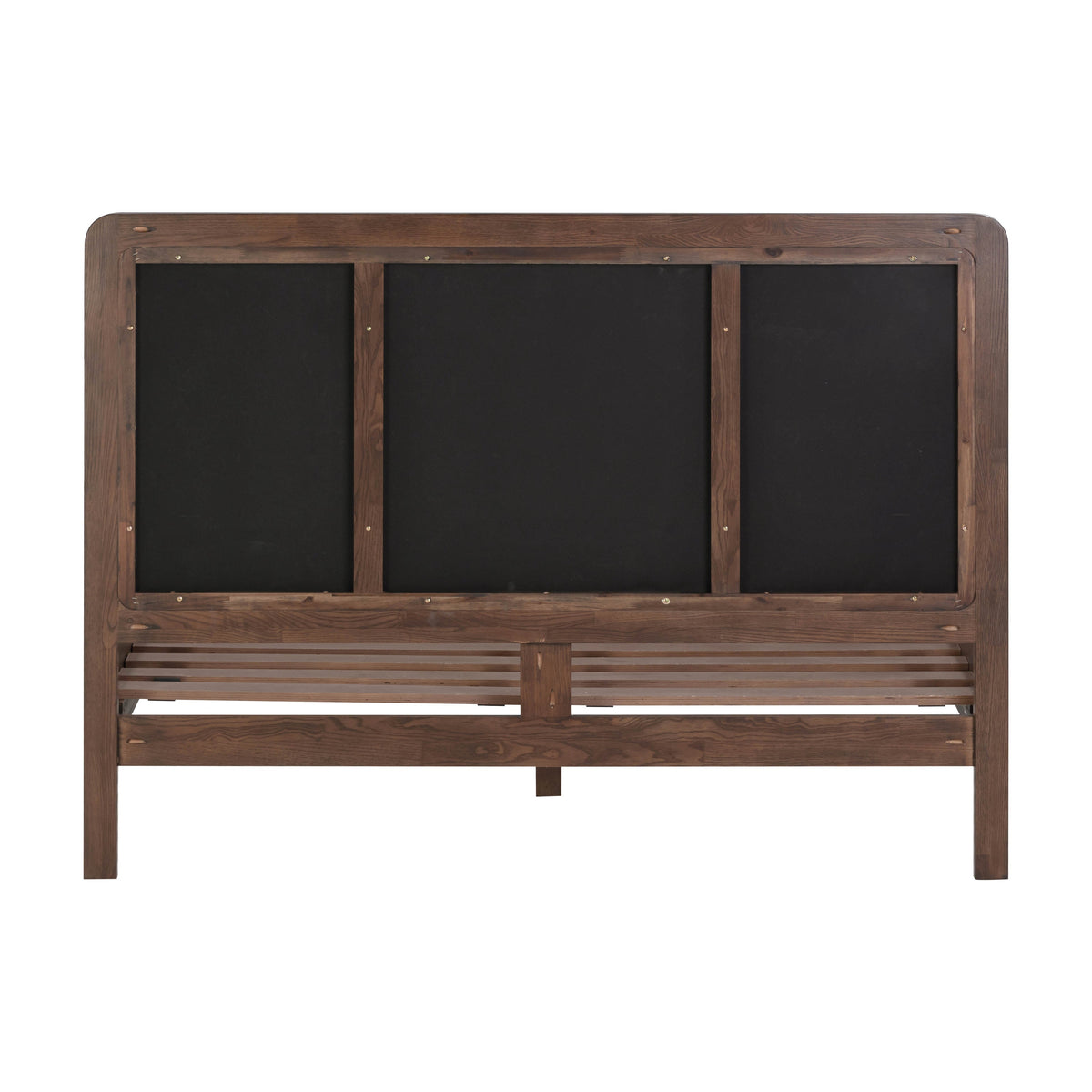 Hella Contract-Grade Velvet and Ash Wood Bed