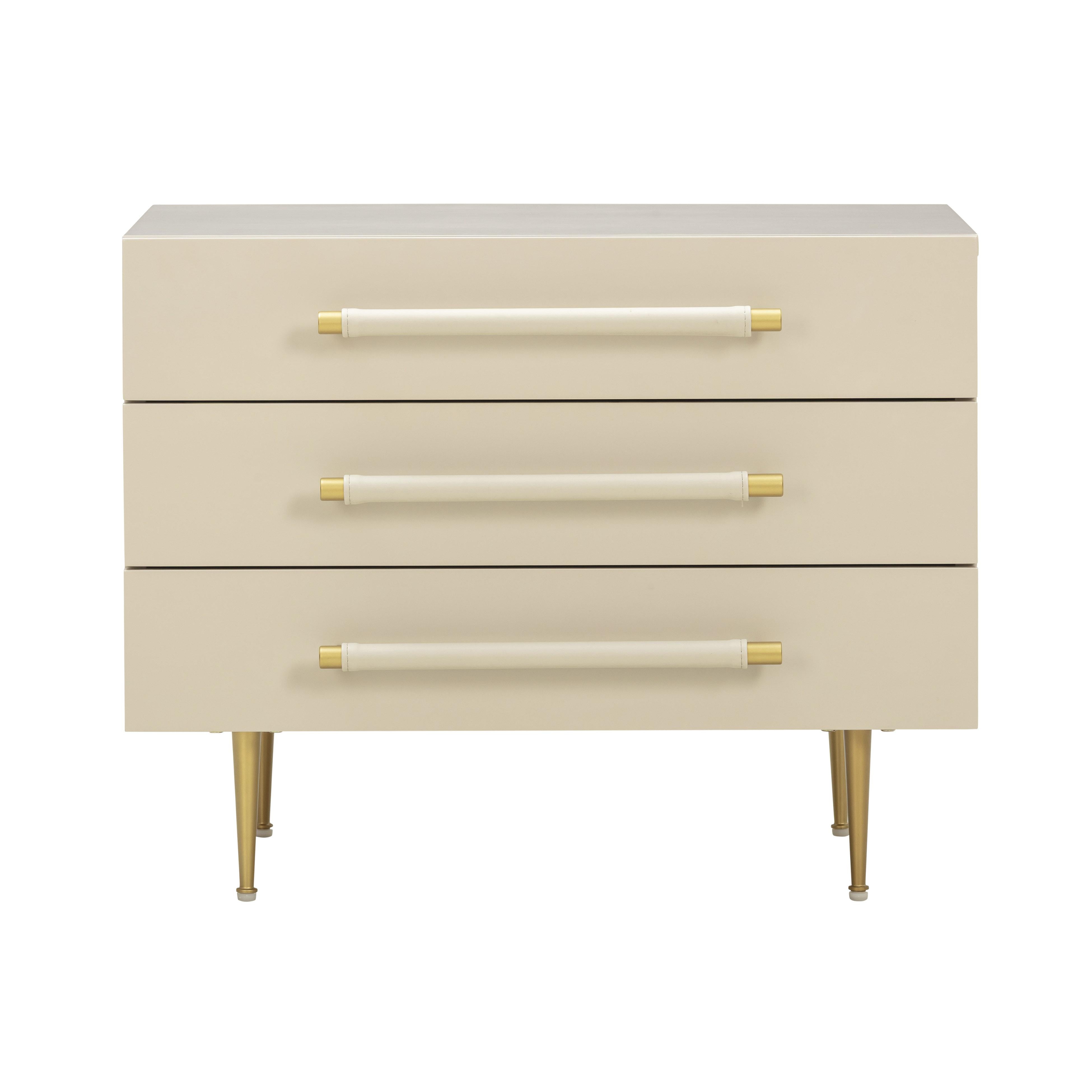 Trident 28" 3-Drawer Nightstand