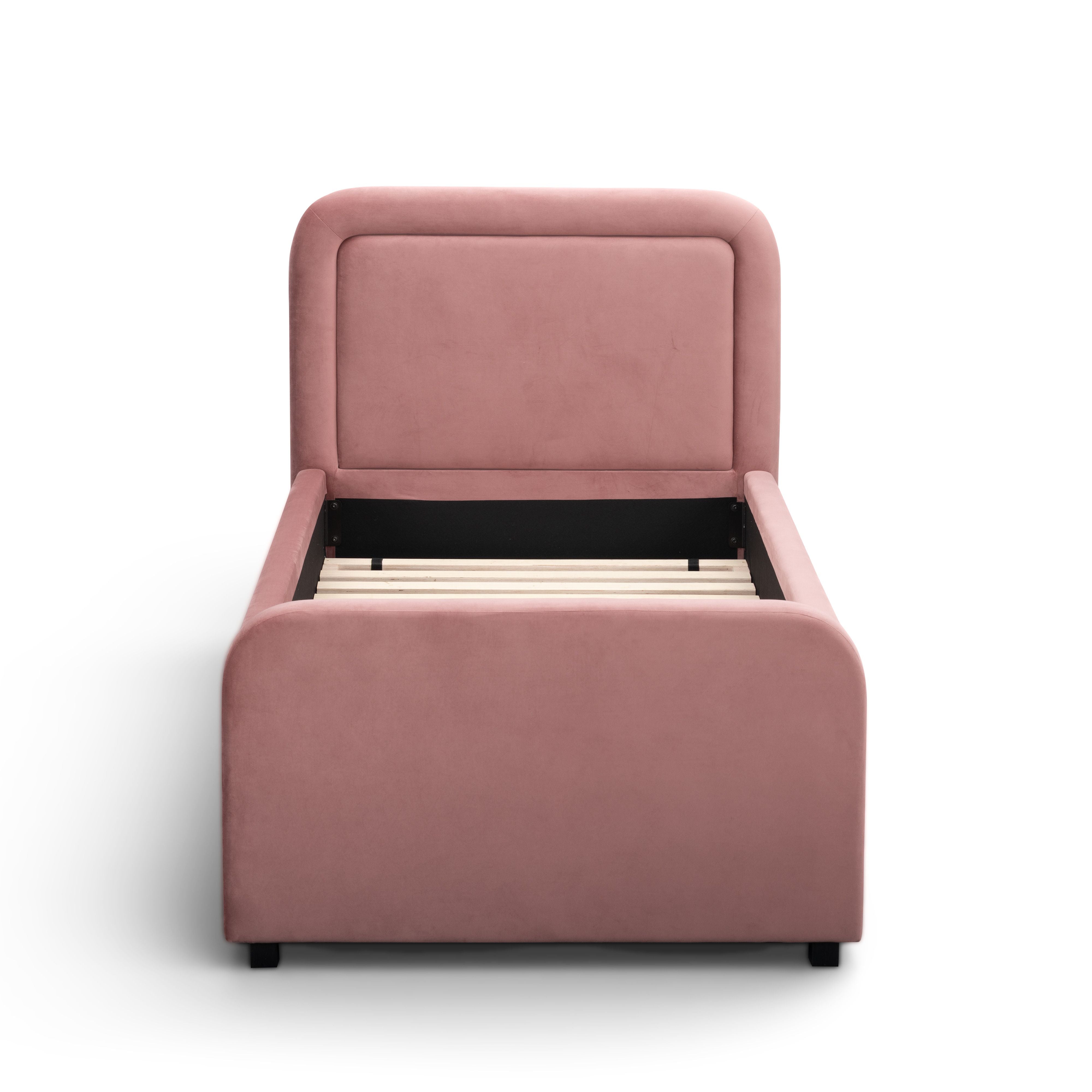 Briella Performance Velvet Trundle Bed in Twin