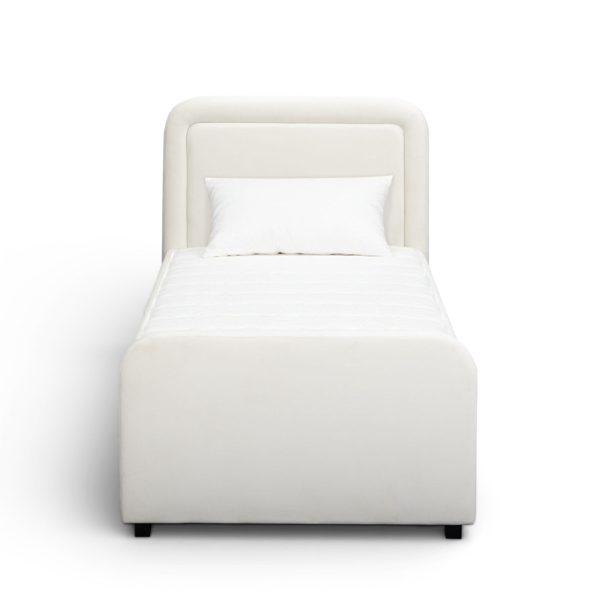 Briella Performance Velvet Trundle Bed in Twin