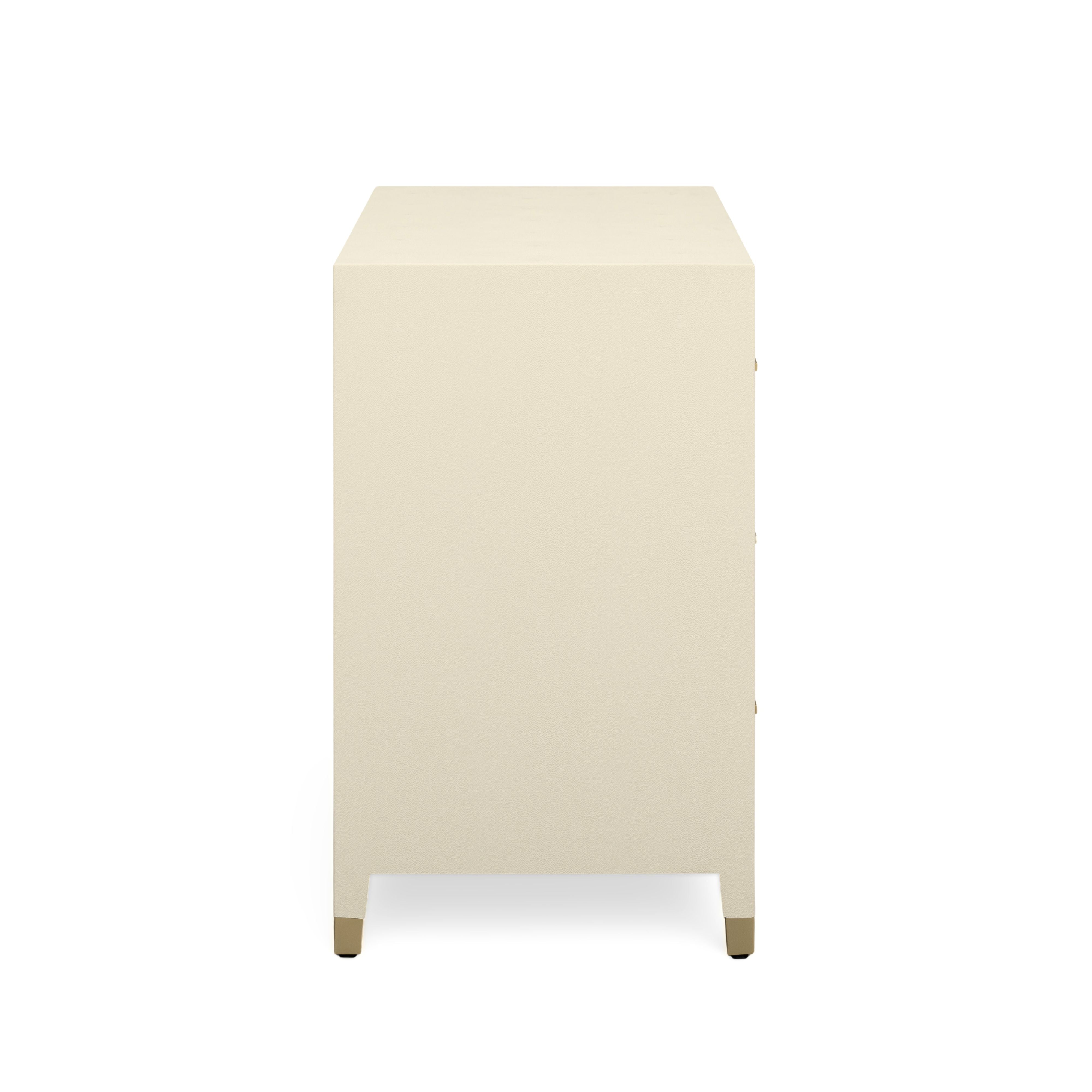 Dani 62" Cream Faux Shagreen 6-Drawer Dresser