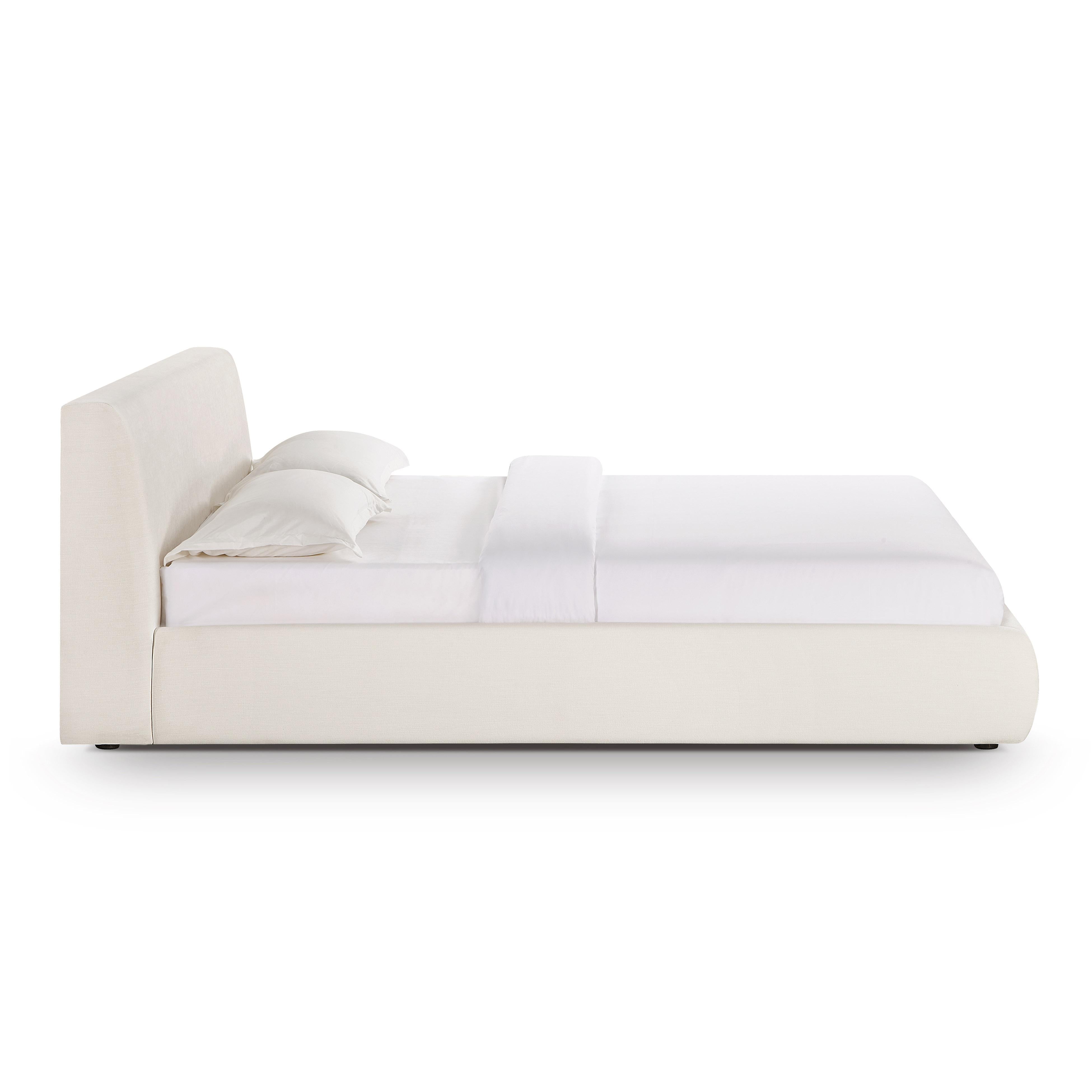 Isla Cream Upcycled Performance Linen Bed