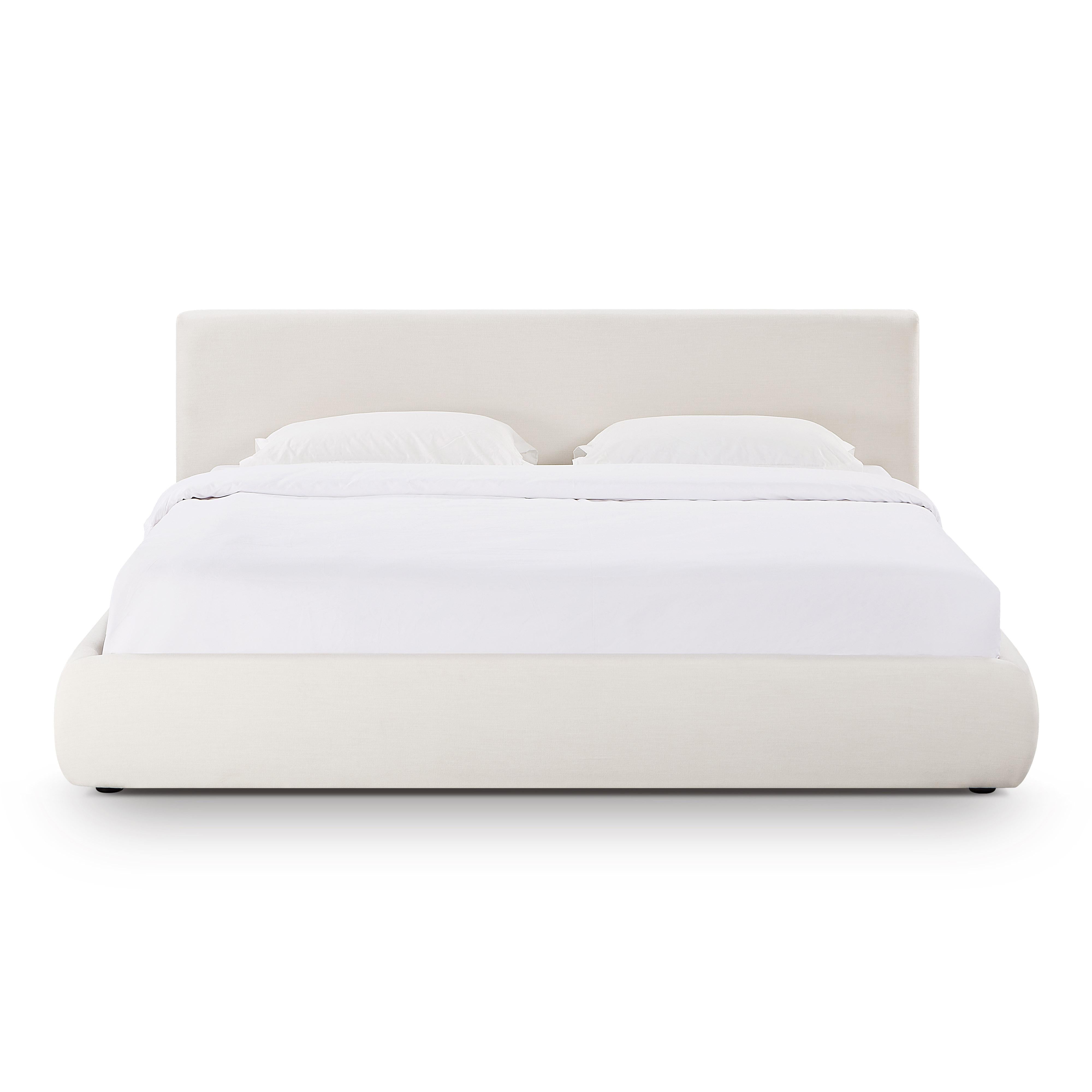 Isla Cream Upcycled Performance Linen Bed