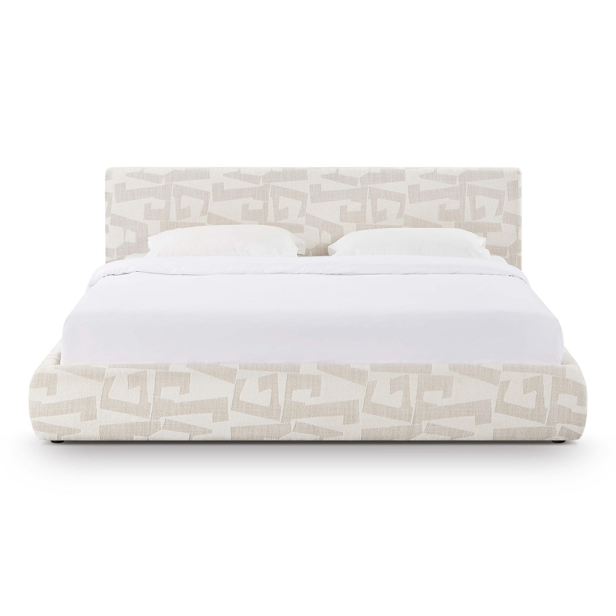 Isla Cream Jacquard Pattern Bed
