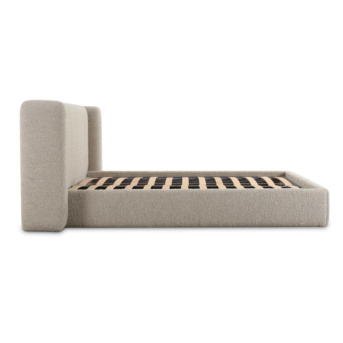 Babette Tan Contract-Grade Boucle Bed by TOV Furniture