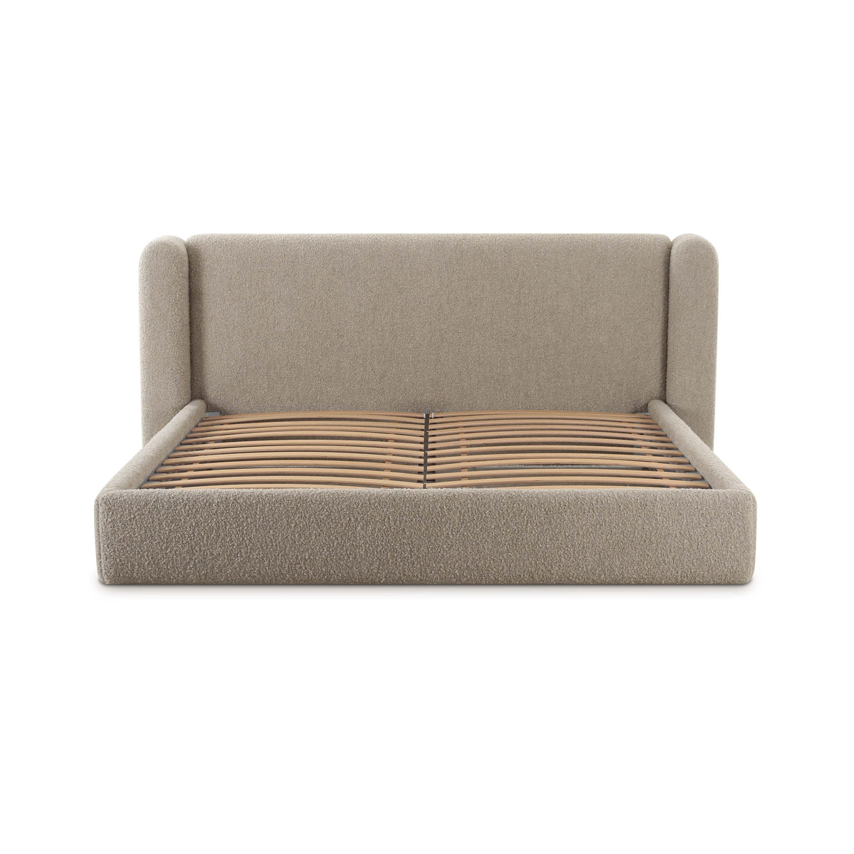 Babette Tan Contract-Grade Boucle Bed by TOV Furniture