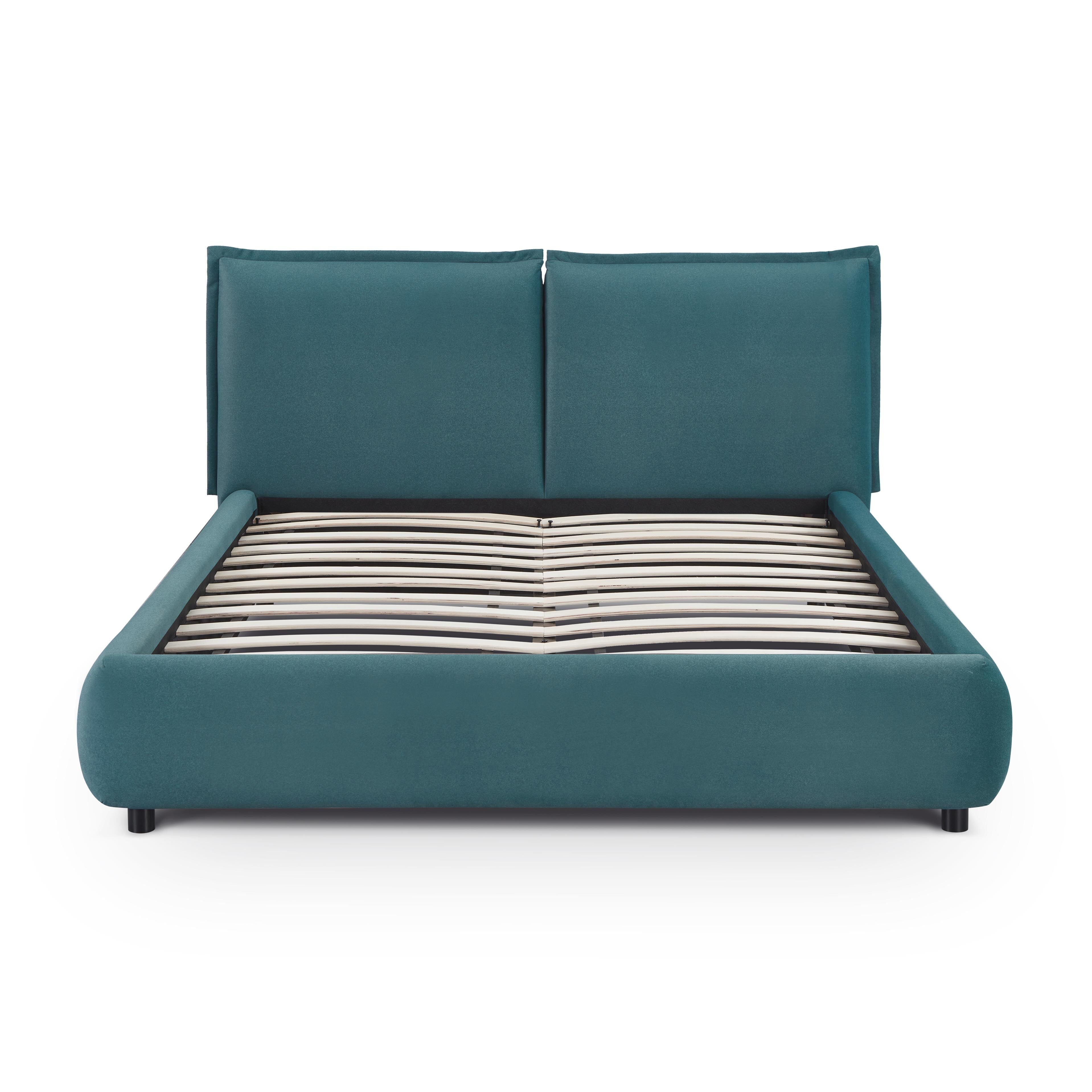 Mel Performance Faux Mohair Velvet Bed