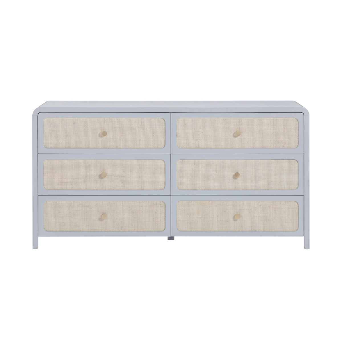 Patty 62" Rattan 6 Drawer Dresser