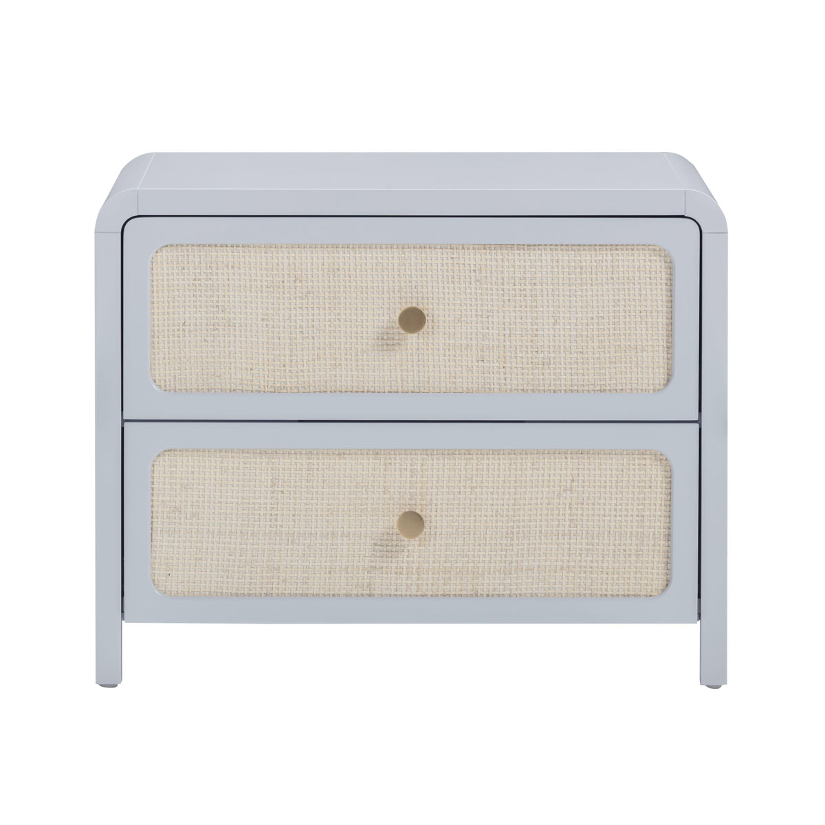 Patty 28" Rattan 2 Drawer Nightstand
