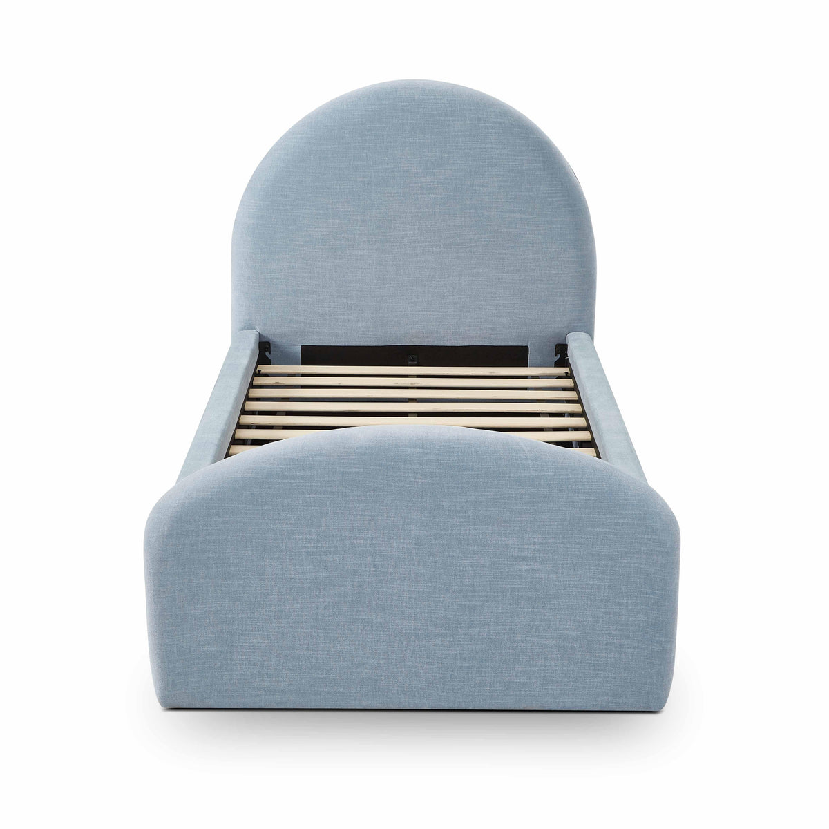 Moon Chambray Blue Performance Chenille Twin Bed