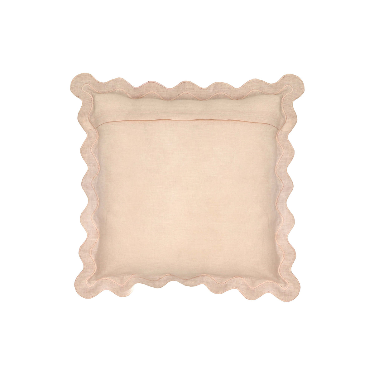 Scalloped Edge 24" Square Throw Pillow Cover