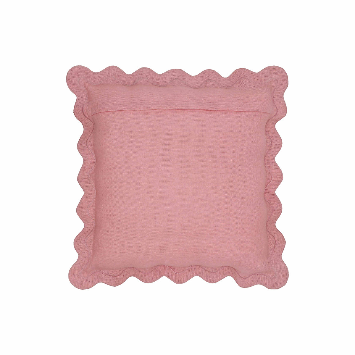 Scalloped Edge 24" Square Throw Pillow Cover