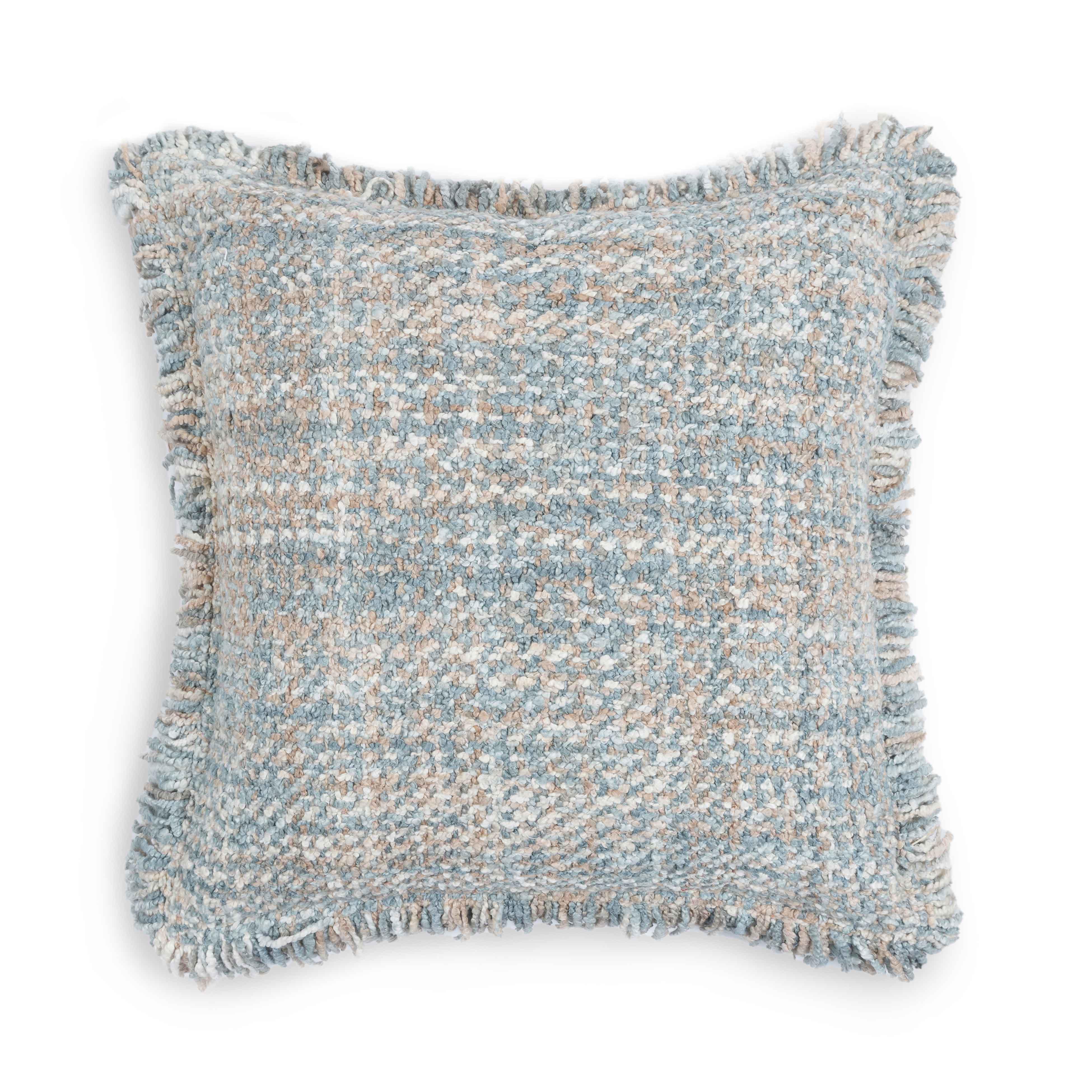 Frazzle 22.5" Textured Square Throw Pillow Cover