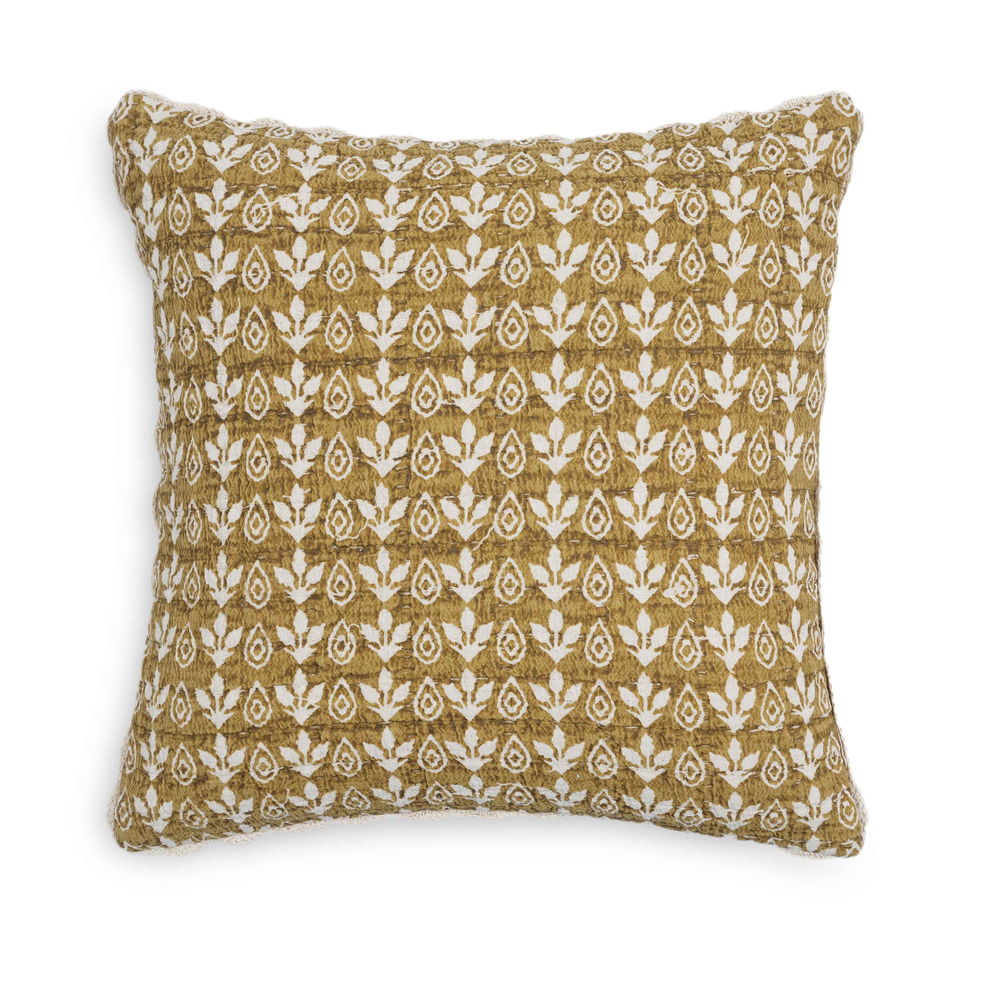 Harvest 20" Printed Cotton Throw Pillow Cover