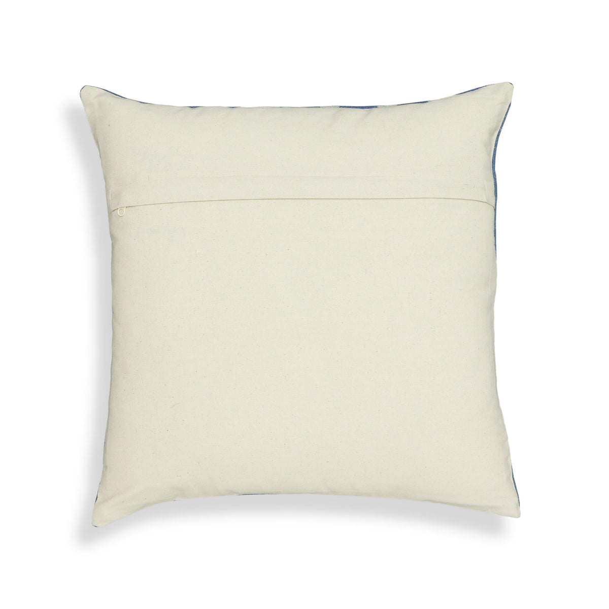 Indigo Dots 20" Cotton Square Throw Pillow Cover