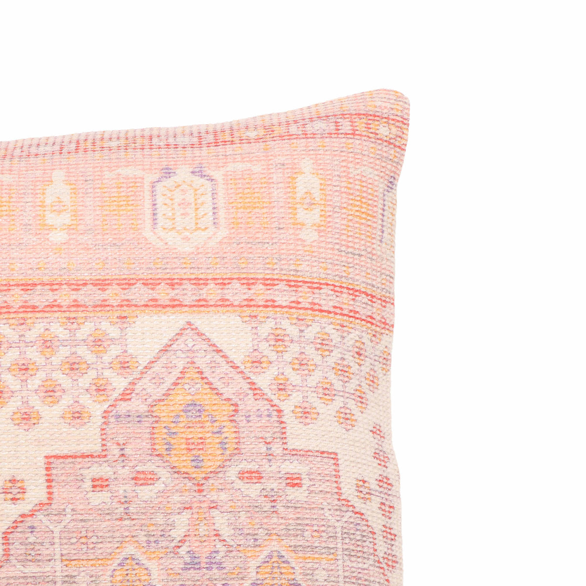 Persia 20" Pink Square Throw Pillow Cover