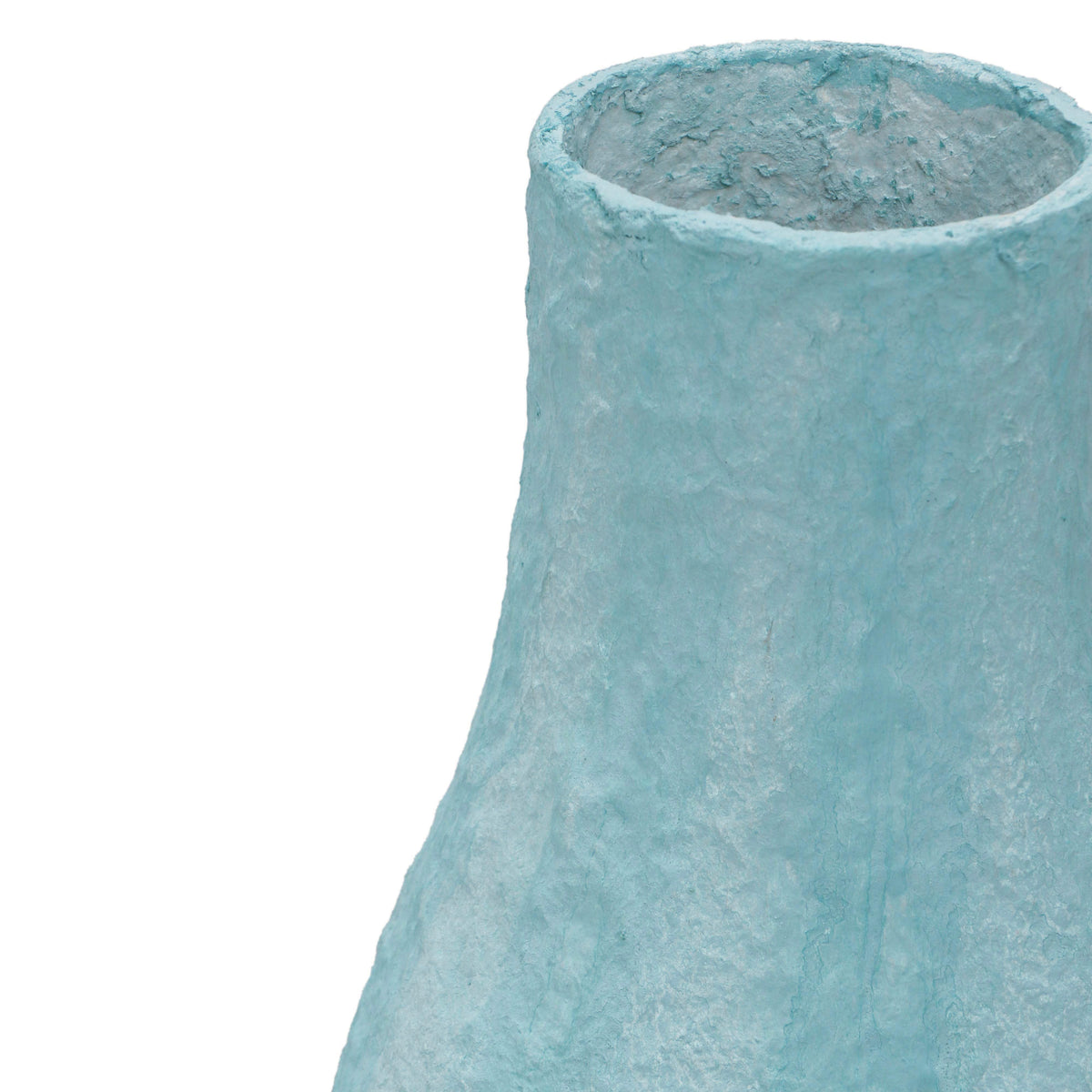 Cotton Mache Cloudy Blue Vase