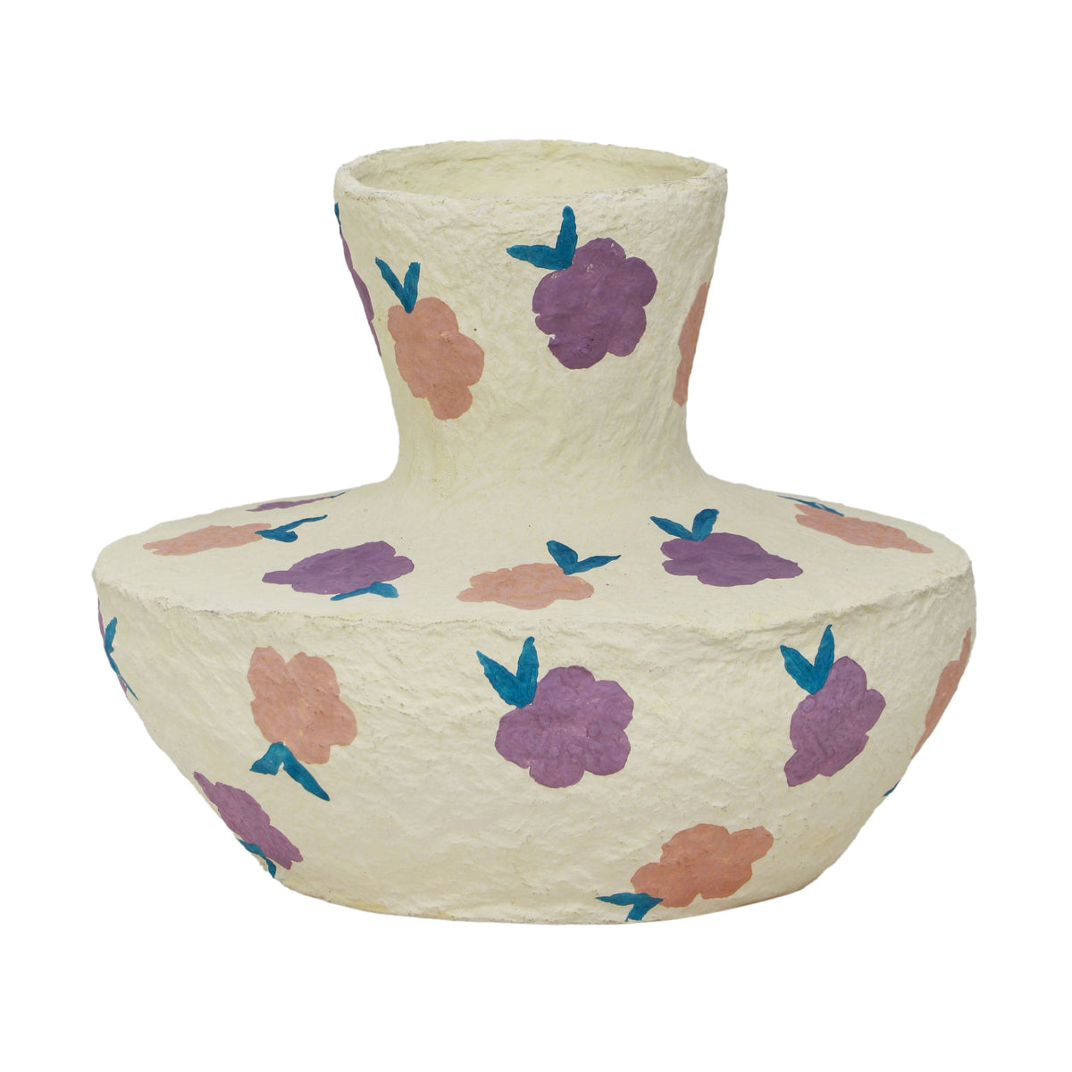 Cotton Mache Spring Blossoms Vase