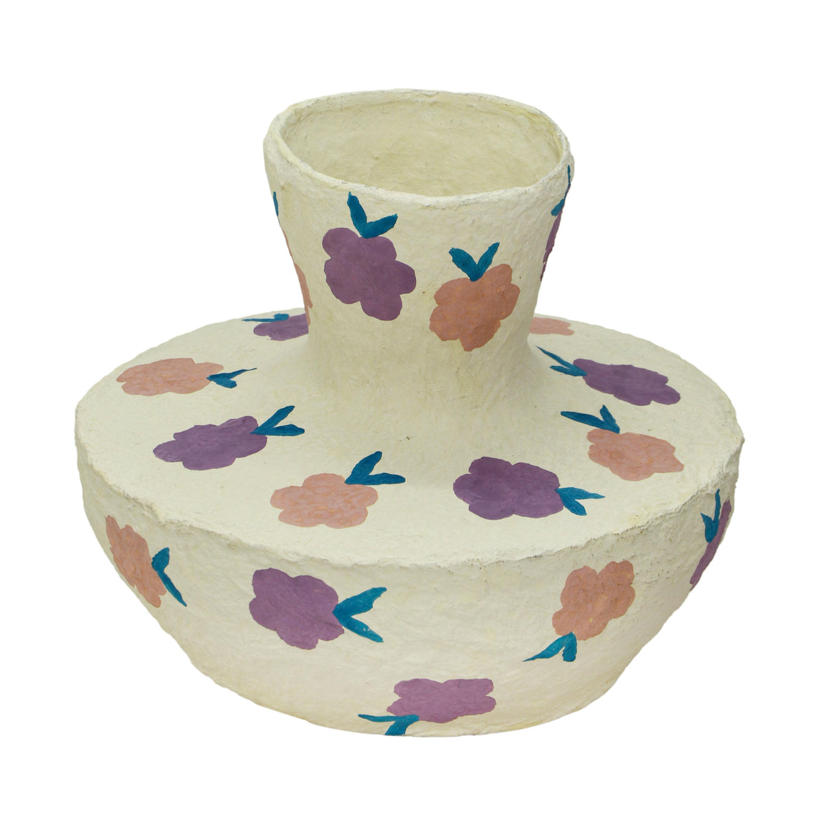 Cotton Mache Spring Blossoms Vase