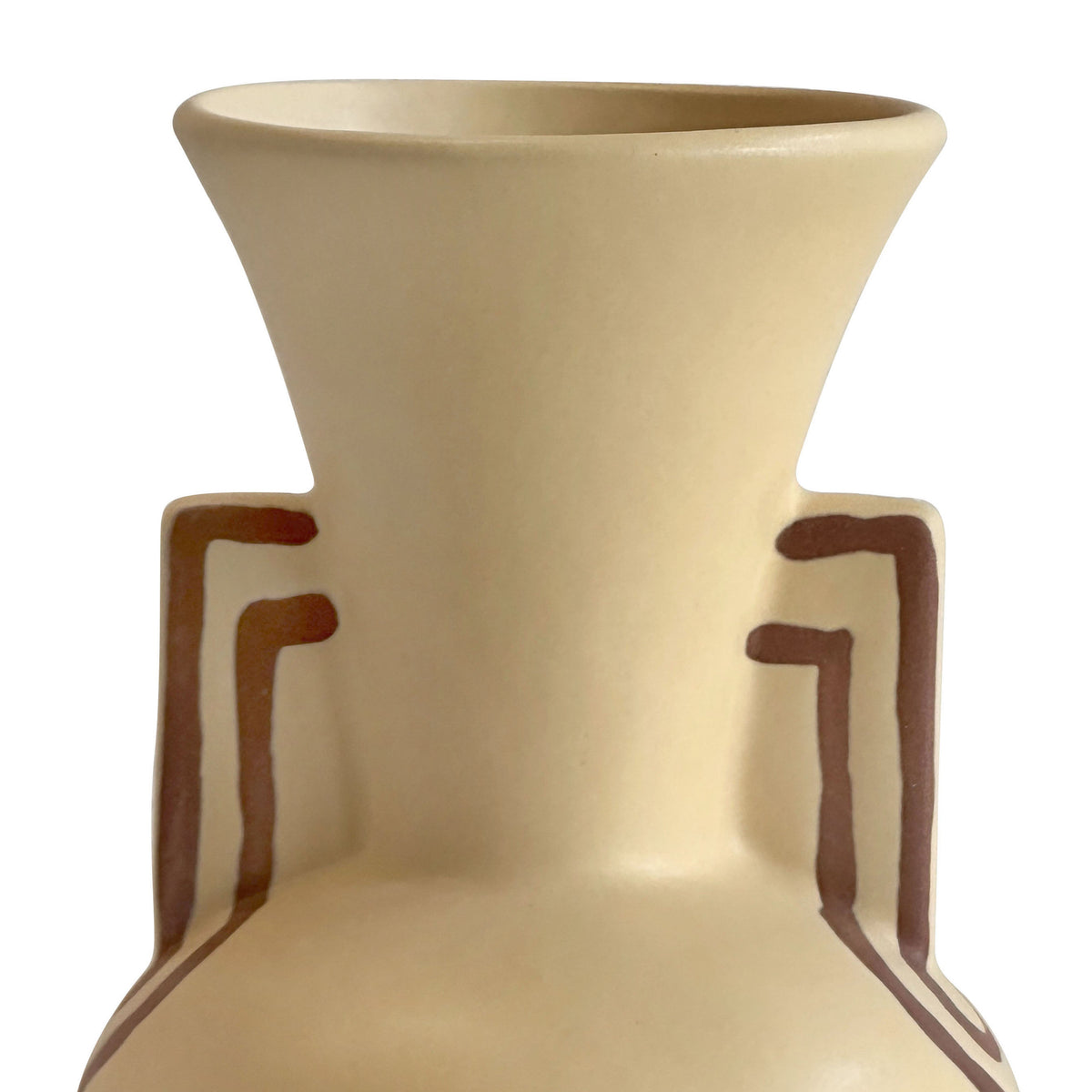 Ceramic Line Art Trumpeter Vase by TOV Furniture