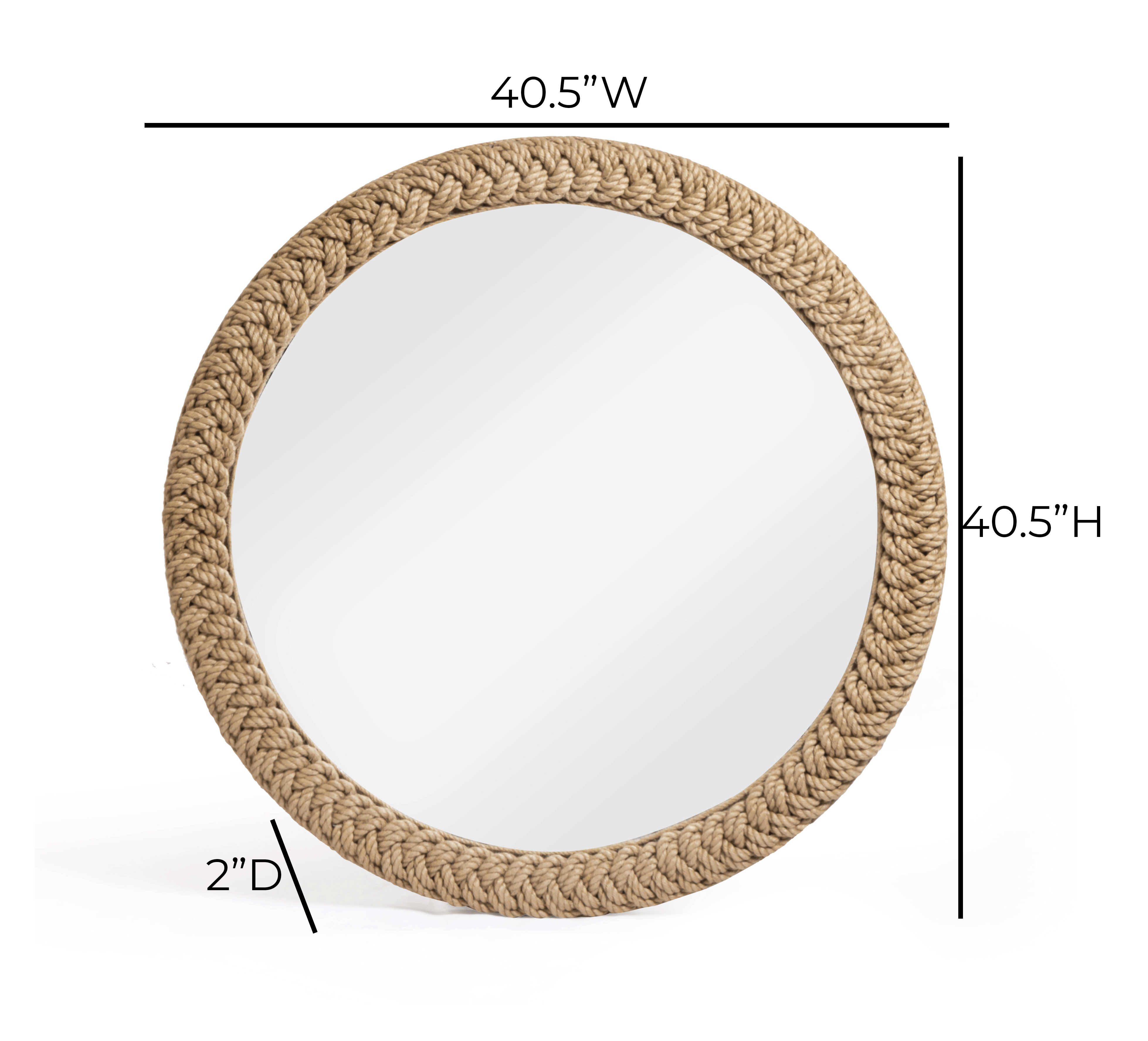 Midge Rope Round Wall Mirror