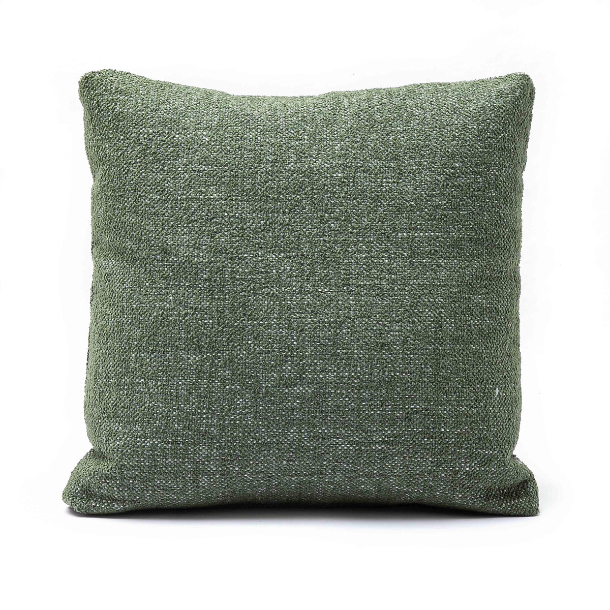 Malolo Green Basketweave Square Vegan-Down Throw Pillow Cover (16"-20")