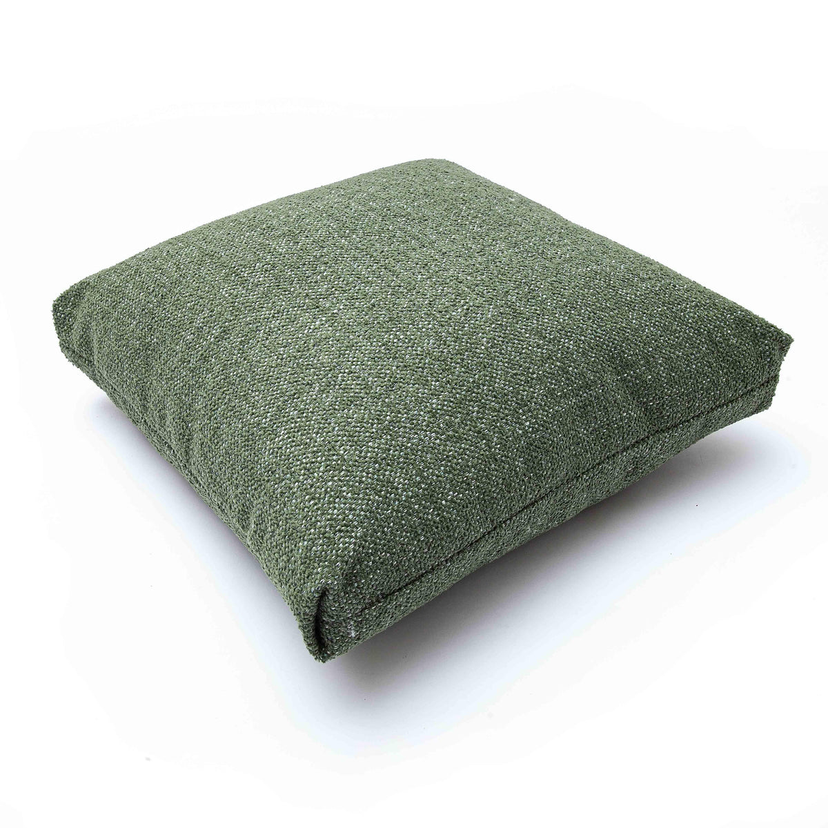 Malolo Green Basketweave Square Vegan-Down Throw Pillow Cover (16"-20")