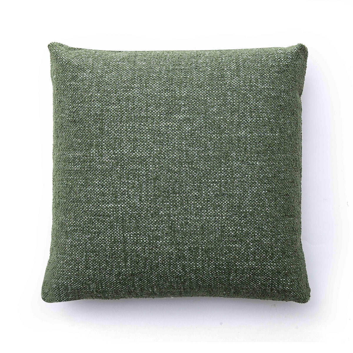 Malolo Green Basketweave Square Vegan-Down Throw Pillow Cover (16"-20")