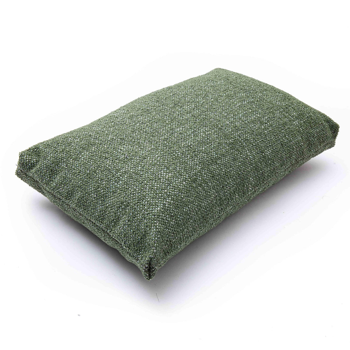 Malolo 20"X12" Green Basketweave Rectangular Vegan-Down Throw Pillow Cover