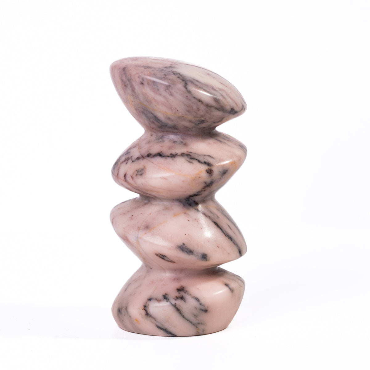 Marble Pink Cairn Decorative Object
