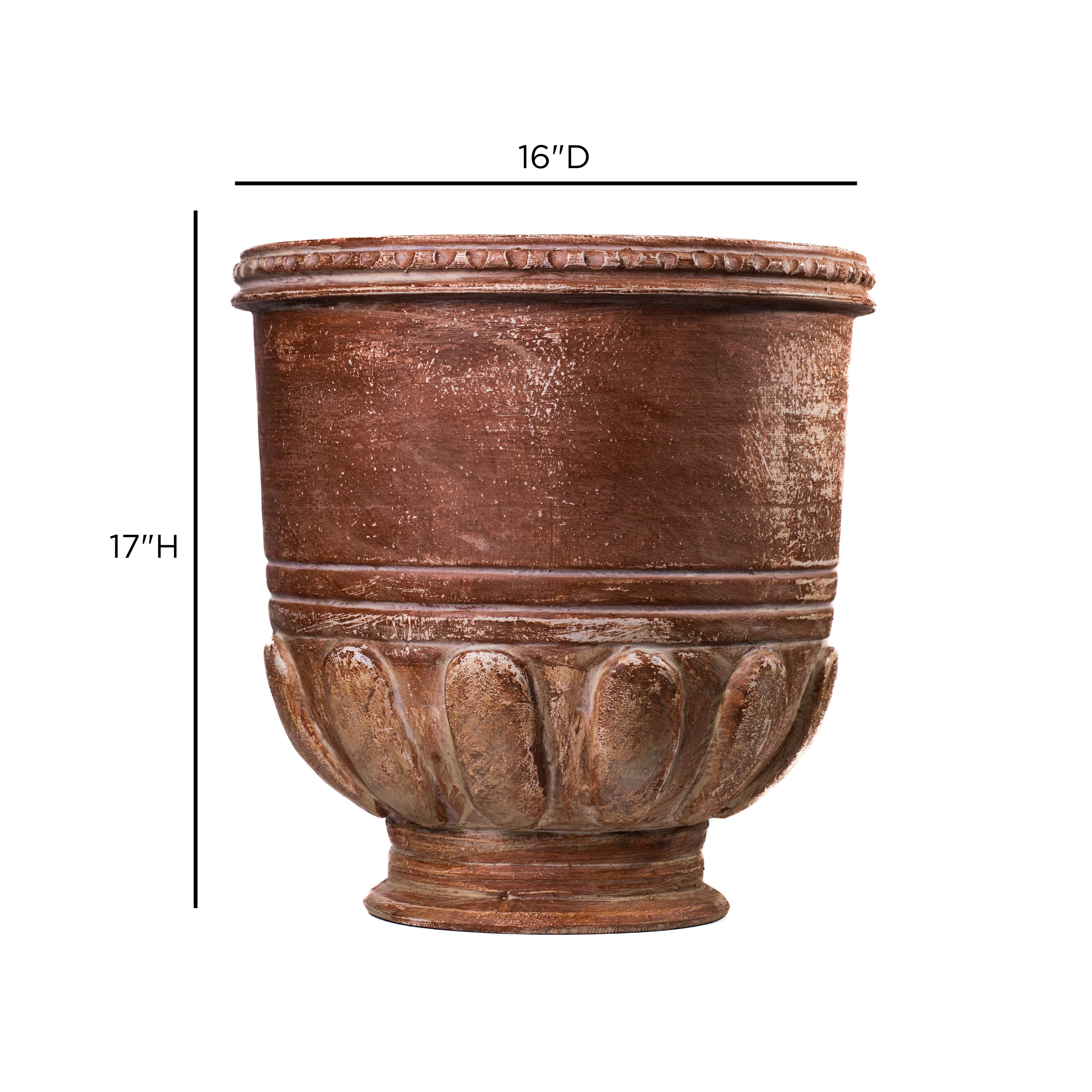 Visha Grecian Terracotta Decorative Vase