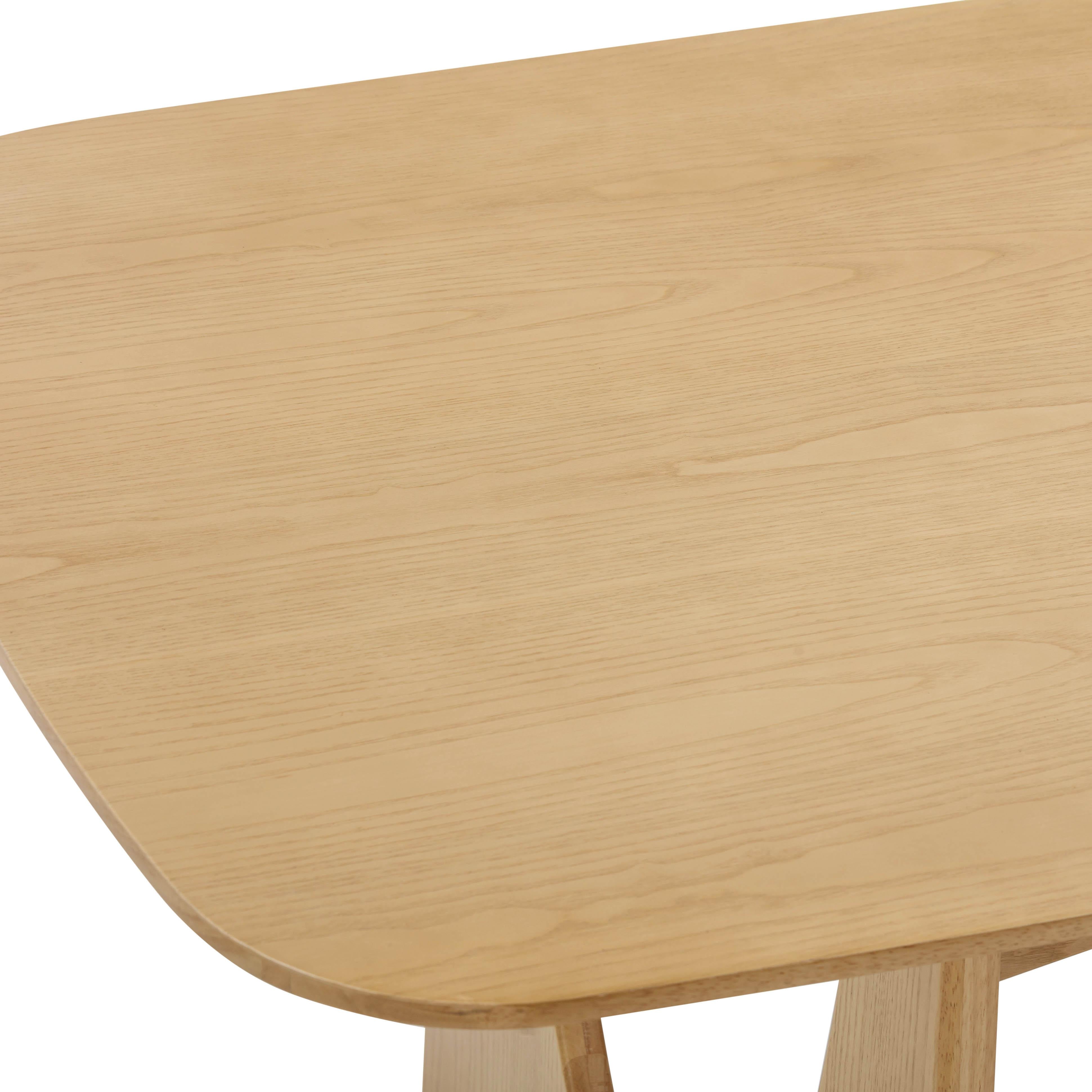 Cybill Natural Ash Rectangular Dining Table (79"-94")