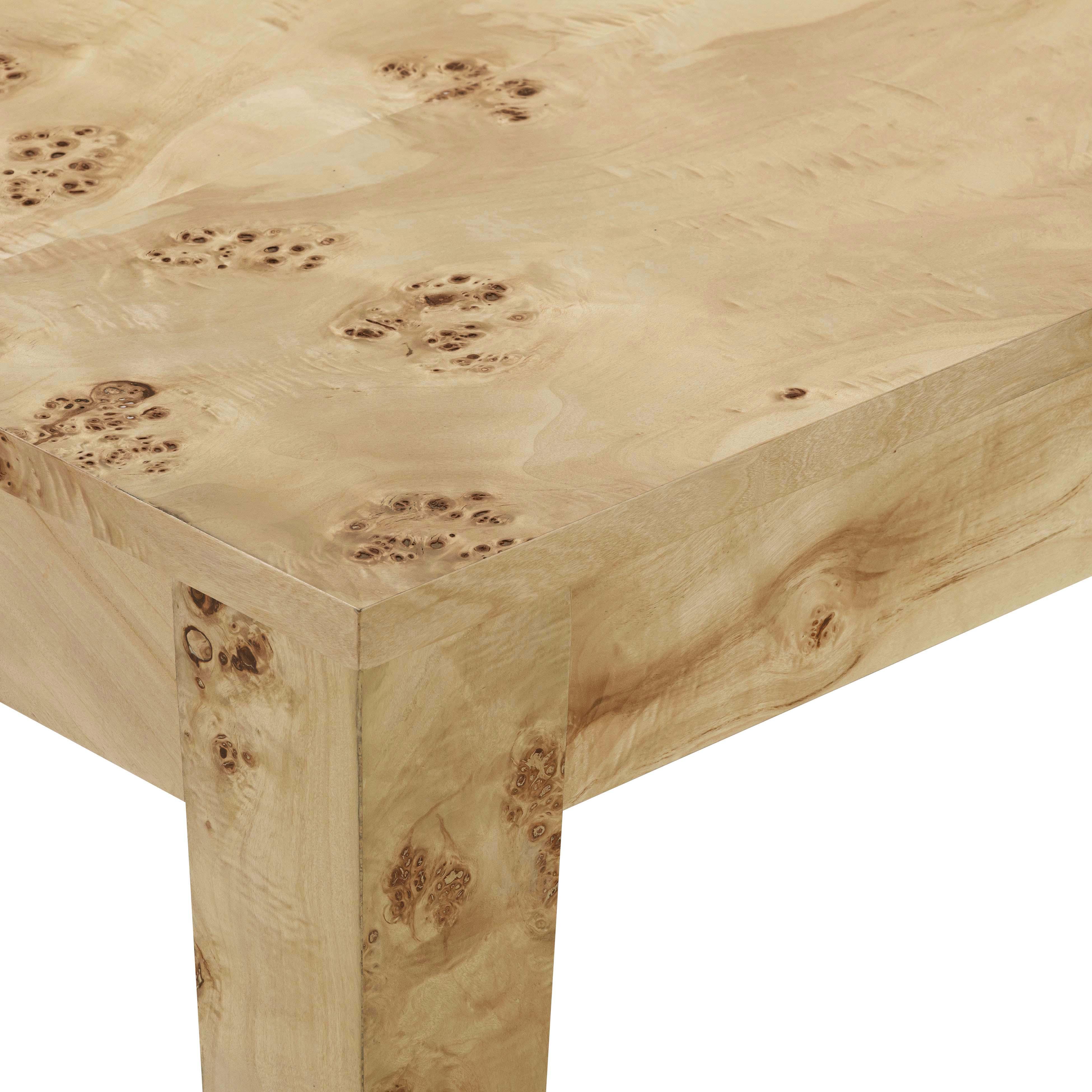 Brandyss Natural Burl Rectangular Dining Table Dining Tables TOV Furniture , Black Friday Sale TOV Furniture Furniture Sale, Old Bones Co, Mid Century Furniture Sale, Four Hands Furniture, Black Friday Sale Brandyss Natural Burl Rectangular Dining Table,Gus Sale, Perigold Brandyss Natural Burl Rectangular Dining Table Dining Tables Black Friday Sale , Perigold Sale Brandyss Natural Burl Rectangular Dining Table,Brandyss Natural Burl Rectangular Dining Table Lulu and Georgia, Burke Decor Sale Brandyss Natura