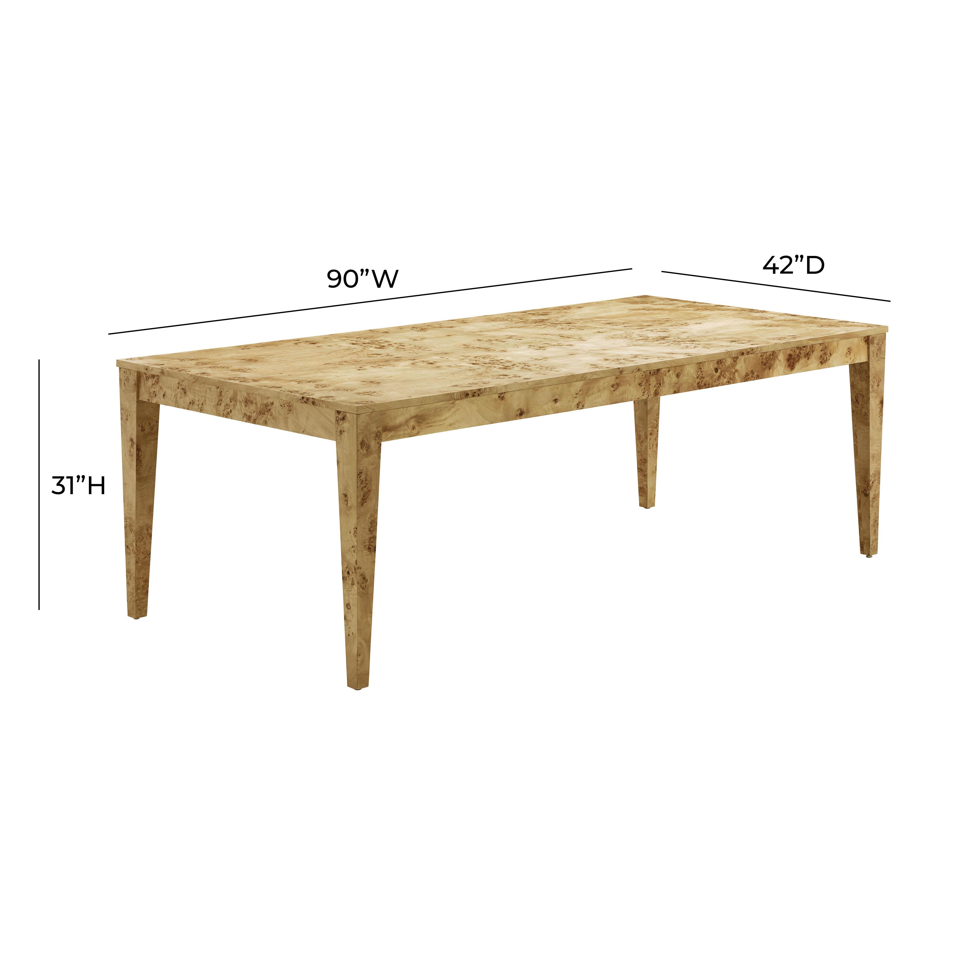 Brandyss Natural Burl Rectangular Dining Table Dining Tables TOV Furniture , Black Friday Sale TOV Furniture Furniture Sale, Old Bones Co, Mid Century Furniture Sale, Four Hands Furniture, Black Friday Sale Brandyss Natural Burl Rectangular Dining Table,Gus Sale, Perigold Brandyss Natural Burl Rectangular Dining Table Dining Tables Black Friday Sale , Perigold Sale Brandyss Natural Burl Rectangular Dining Table,Brandyss Natural Burl Rectangular Dining Table Lulu and Georgia, Burke Decor Sale Brandyss Natura