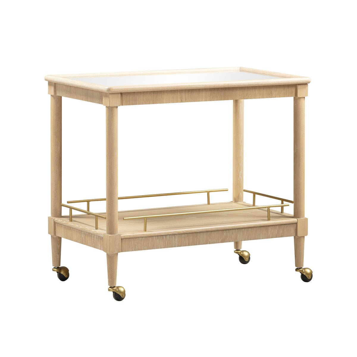Slosh 37" Natural Ash Bar Cart