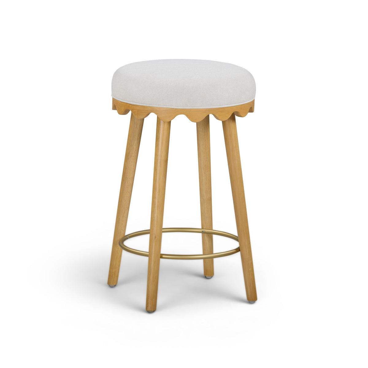 Oodle Performance Vegan Mohair Bar and Counter Stool