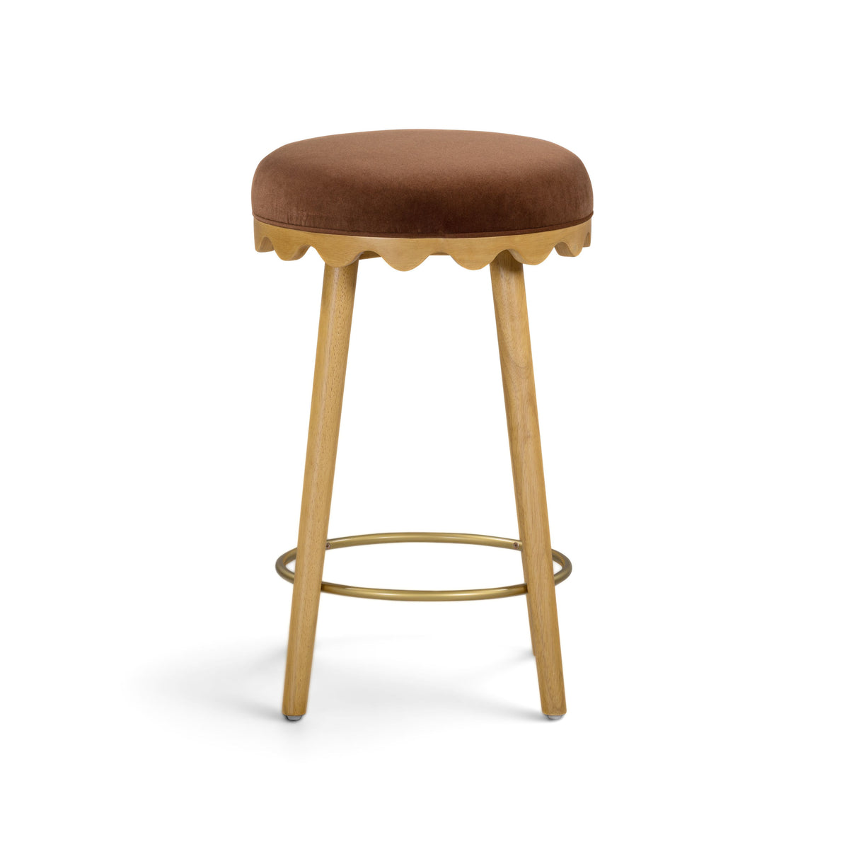 Oodle Performance Vegan Mohair Bar and Counter Stool
