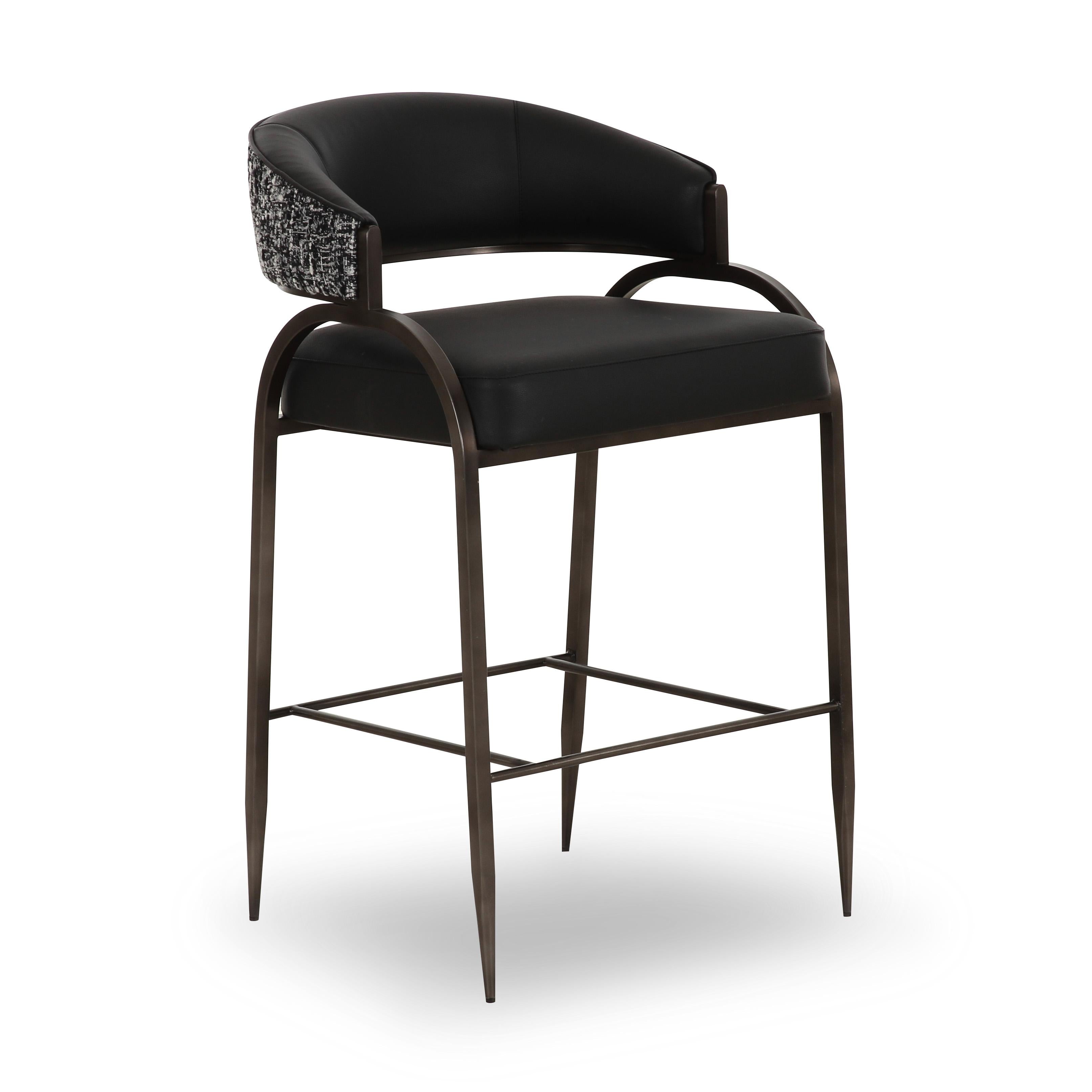 Tatum 2-Tone Performance Vegan Leather Counter Stool