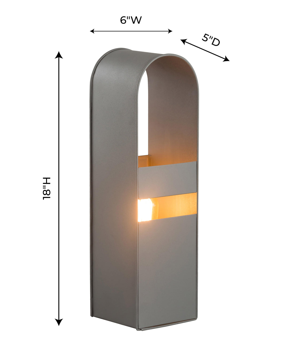 Arther Grey Tall Table Lamp by TOV Furniture