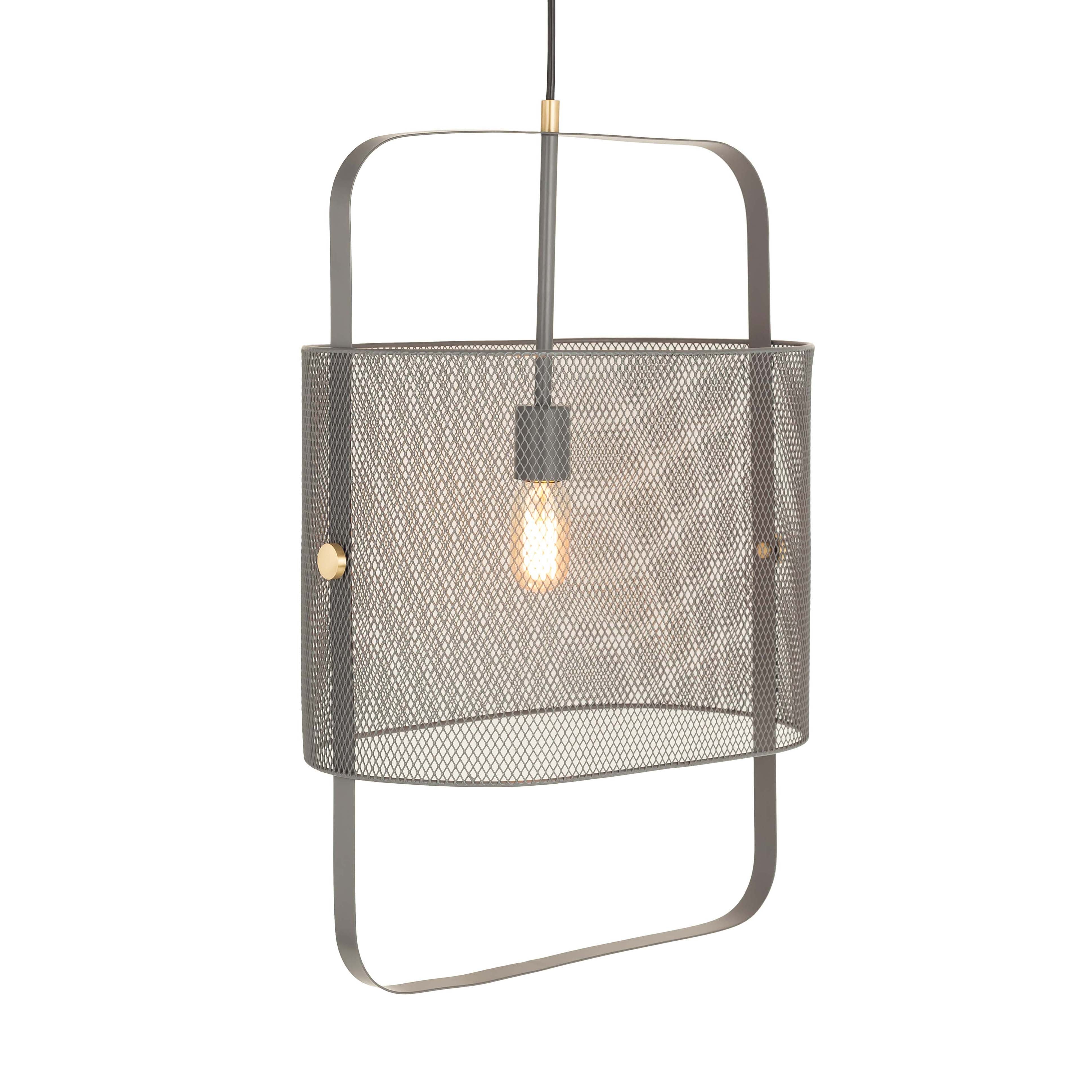 Klaus Large Grey Metal Pendant Lamp