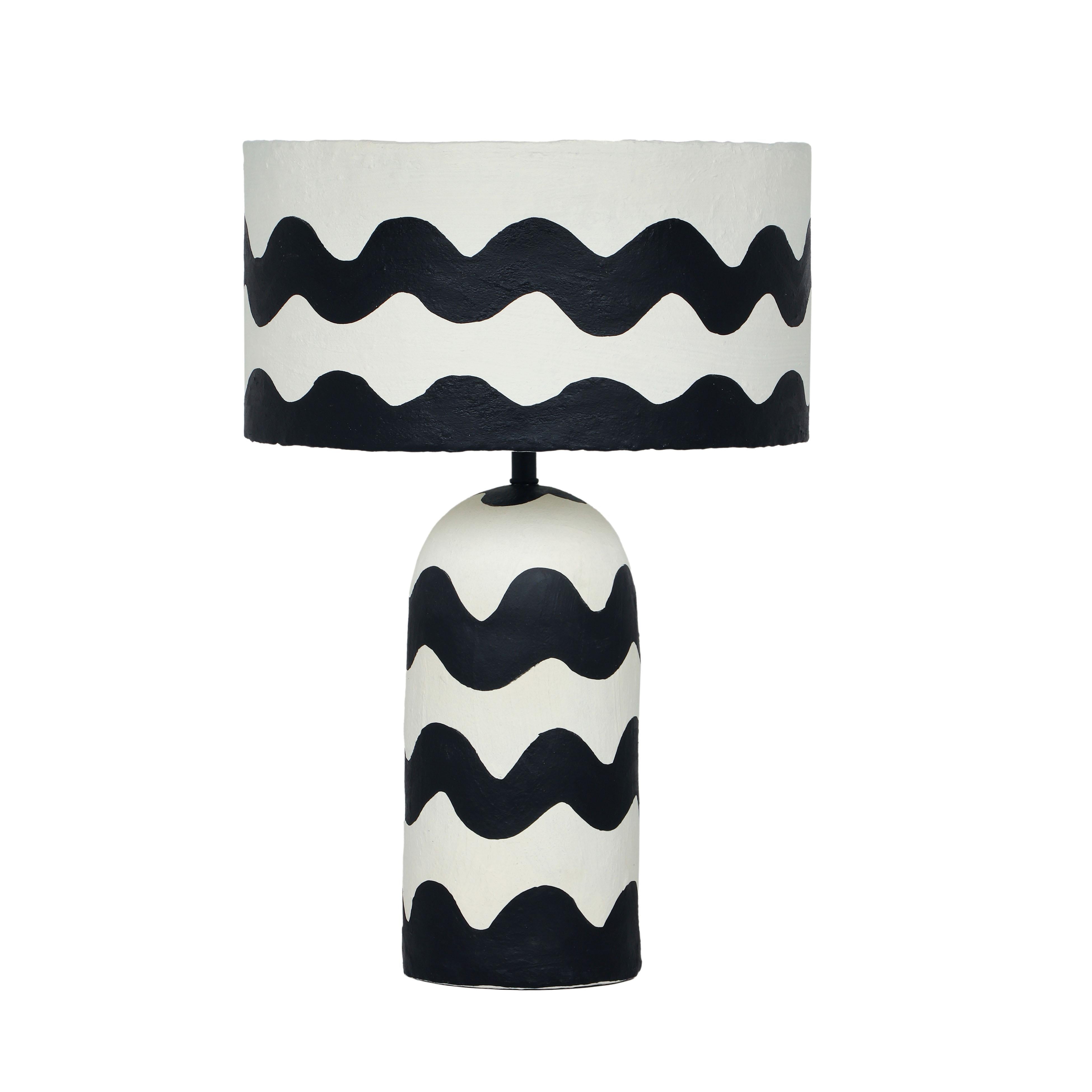 Tropea Black Waves Papier Mache Table Lamp Table & Desk Lamps TOV Furniture , Black Friday Sale TOV Furniture Furniture Sale, Old Bones Co, Mid Century Furniture Sale, Four Hands Furniture, Black Friday Sale Tropea Black Waves Papier Mache Table Lamp,Gus Sale, Perigold Tropea Black Waves Papier Mache Table Lamp Table & Desk Lamps Black Friday Sale , Perigold Sale Tropea Black Waves Papier Mache Table Lamp,Tropea Black Waves Papier Mache Table Lamp Lulu and Georgia, Burke Decor Sale Tropea Black Waves Papier