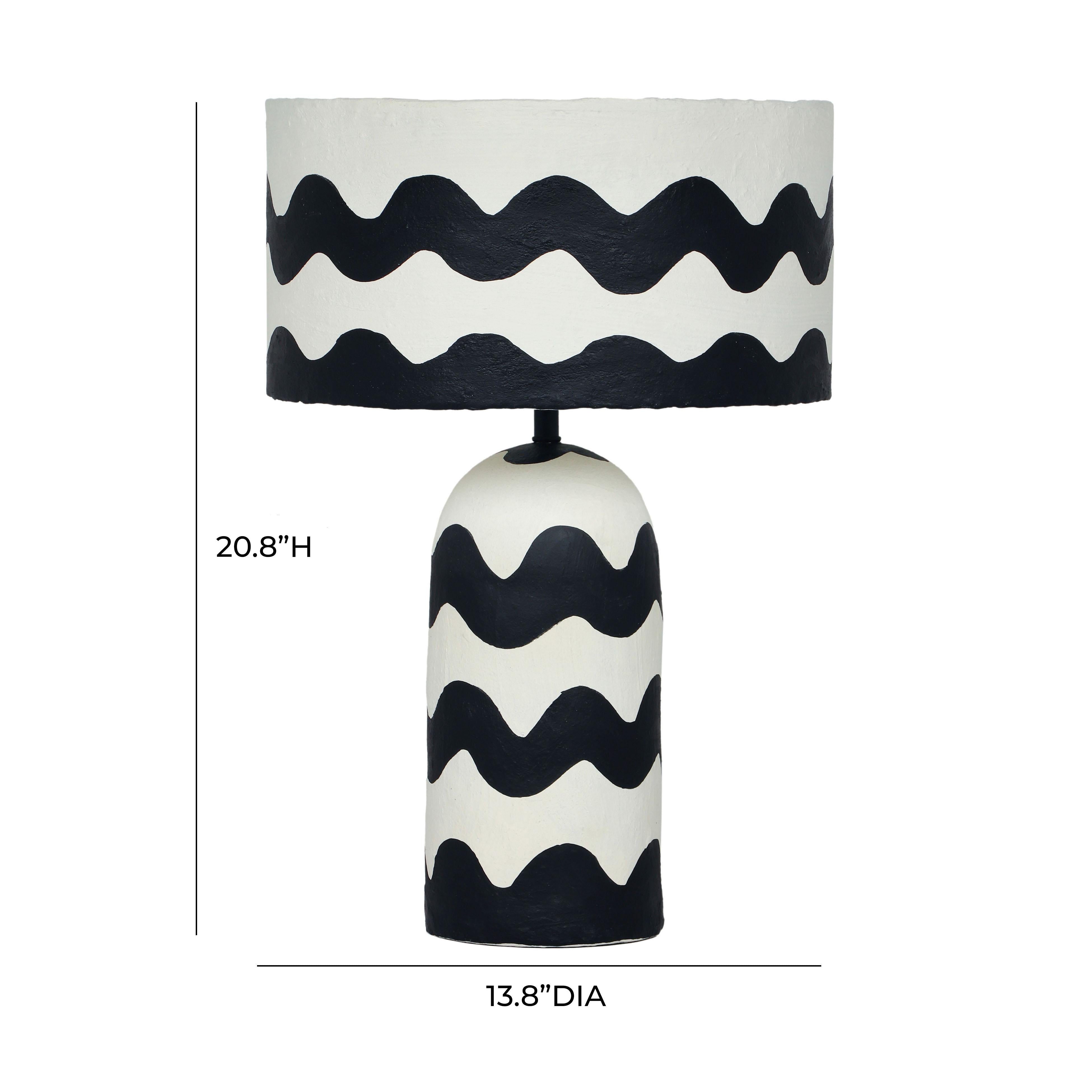 Tropea Black Waves Papier Mache Table Lamp Table & Desk Lamps TOV Furniture , Black Friday Sale TOV Furniture Furniture Sale, Old Bones Co, Mid Century Furniture Sale, Four Hands Furniture, Black Friday Sale Tropea Black Waves Papier Mache Table Lamp,Gus Sale, Perigold Tropea Black Waves Papier Mache Table Lamp Table & Desk Lamps Black Friday Sale , Perigold Sale Tropea Black Waves Papier Mache Table Lamp,Tropea Black Waves Papier Mache Table Lamp Lulu and Georgia, Burke Decor Sale Tropea Black Waves Papier