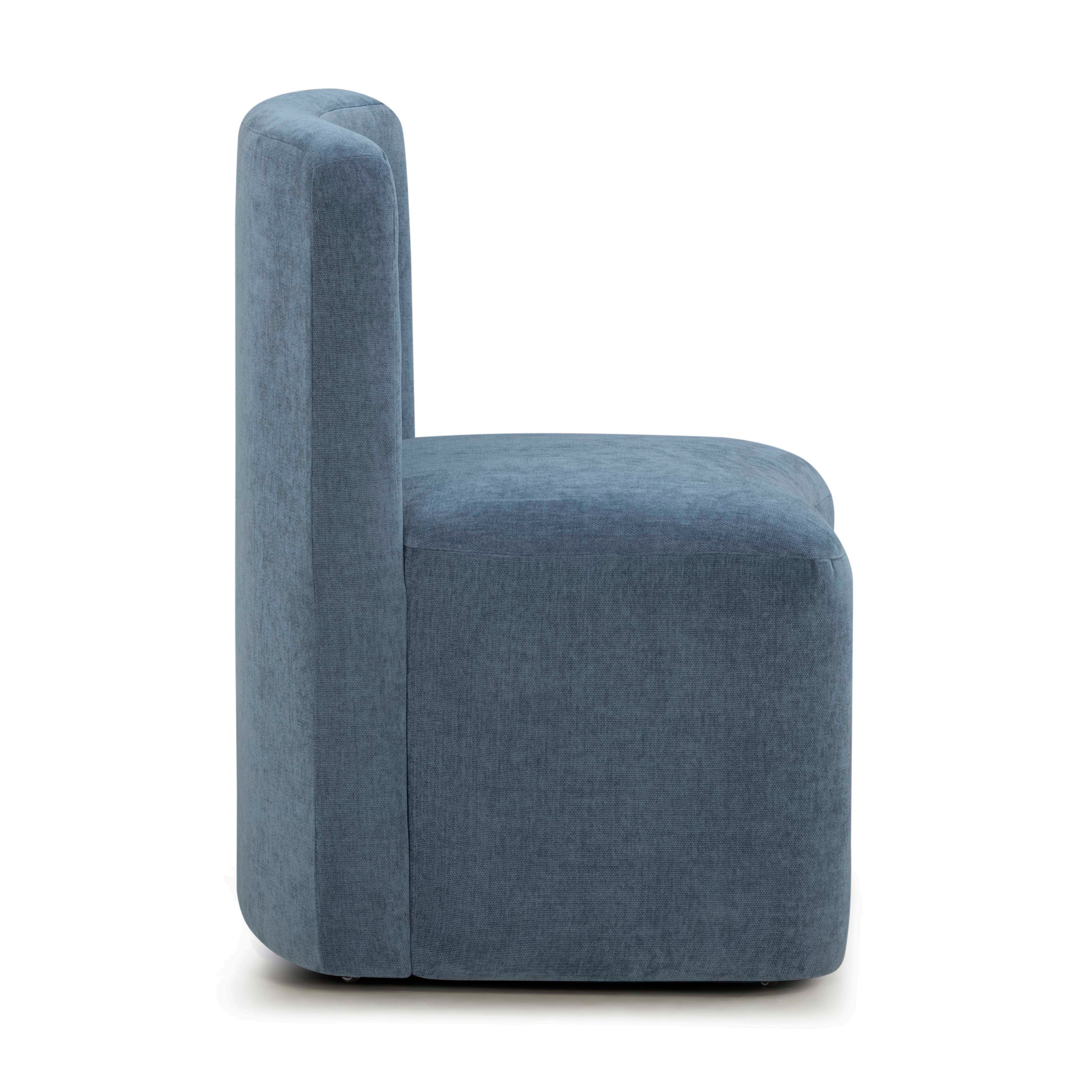 Dolce Performance Velvet Rolling Desk Chair