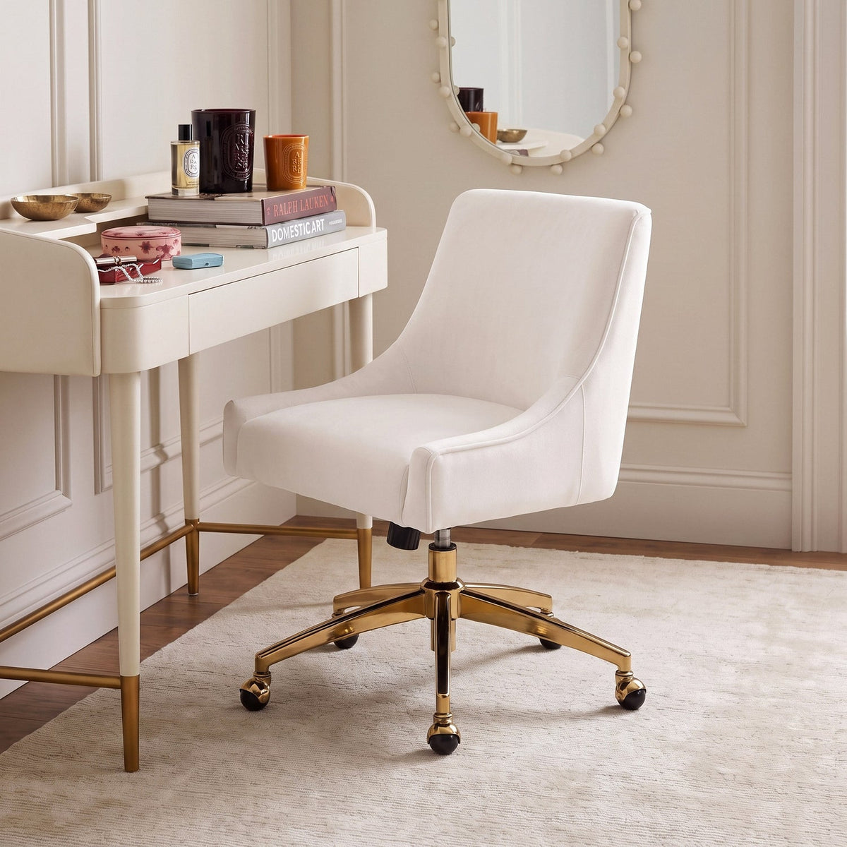 Beatrix Performance Velvet Office Swivel Chair