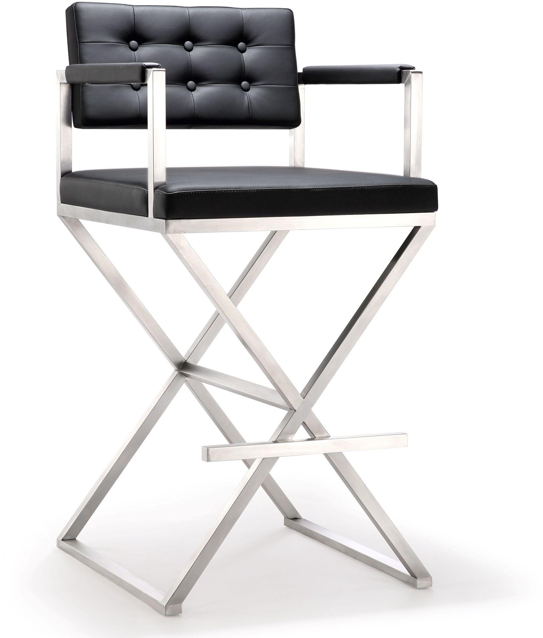 Director Performance Vegan Leather and Stainless Steel Barstool Bar & Counter Stools TOV Furniture Black , Black Friday Sale TOV Furniture Furniture Sale, Old Bones Co, Mid Century Furniture Sale, Four Hands Furniture, Black Friday Sale Director Performance Vegan Leather and Stainless Steel Barstool,Gus Sale, Perigold Director Performance Vegan Leather and Stainless Steel Barstool Bar & Counter Stools Black Friday Sale , Perigold Sale Director Performance Vegan Leather and Stainless Steel Barstool,Director 