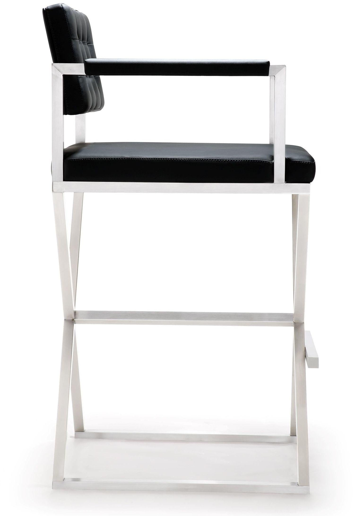 Director Performance Vegan Leather and Stainless Steel Barstool Bar & Counter Stools TOV Furniture , Black Friday Sale TOV Furniture Furniture Sale, Old Bones Co, Mid Century Furniture Sale, Four Hands Furniture, Black Friday Sale Director Performance Vegan Leather and Stainless Steel Barstool,Gus Sale, Perigold Director Performance Vegan Leather and Stainless Steel Barstool Bar & Counter Stools Black Friday Sale , Perigold Sale Director Performance Vegan Leather and Stainless Steel Barstool,Director Perfor