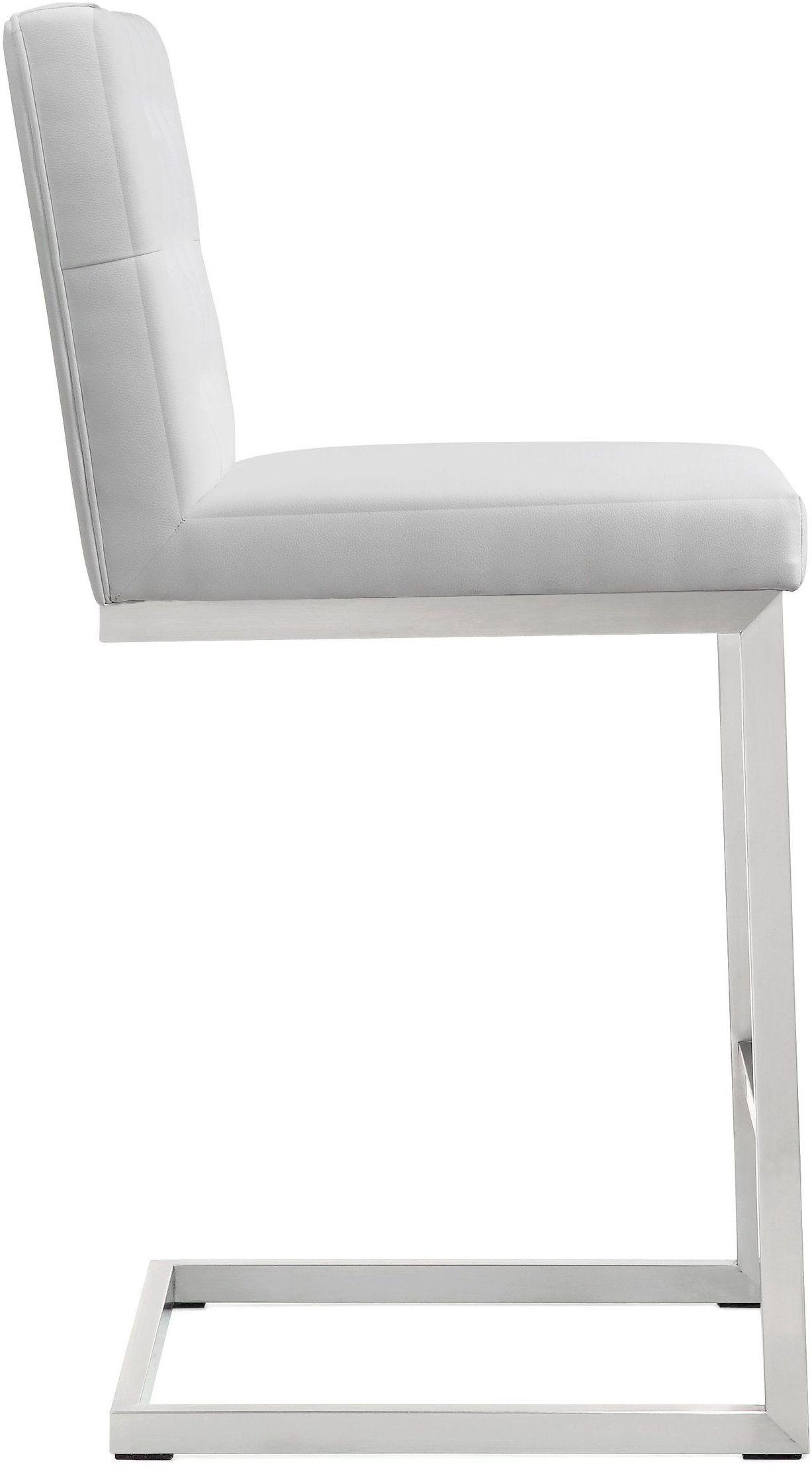 Helsinki White Leather and Stainless Steel Counter Stool - Set of 2 Bar & Counter Stools TOV Furniture , Black Friday Sale TOV Furniture Furniture Sale, Old Bones Co, Mid Century Furniture Sale, Four Hands Furniture, Black Friday Sale Helsinki White Leather and Stainless Steel Counter Stool - Set of 2,Gus Sale, Perigold Helsinki White Leather and Stainless Steel Counter Stool - Set of 2 Bar & Counter Stools Black Friday Sale , Perigold Sale Helsinki White Leather and Stainless Steel Counter Stool - Set of 2