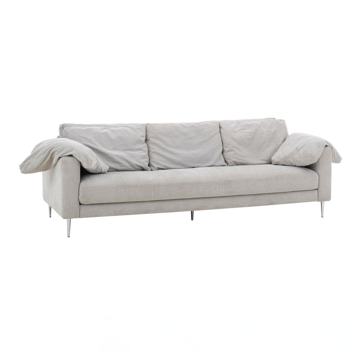 Vari 90" Textured Performance Velvet Lounge Sofa