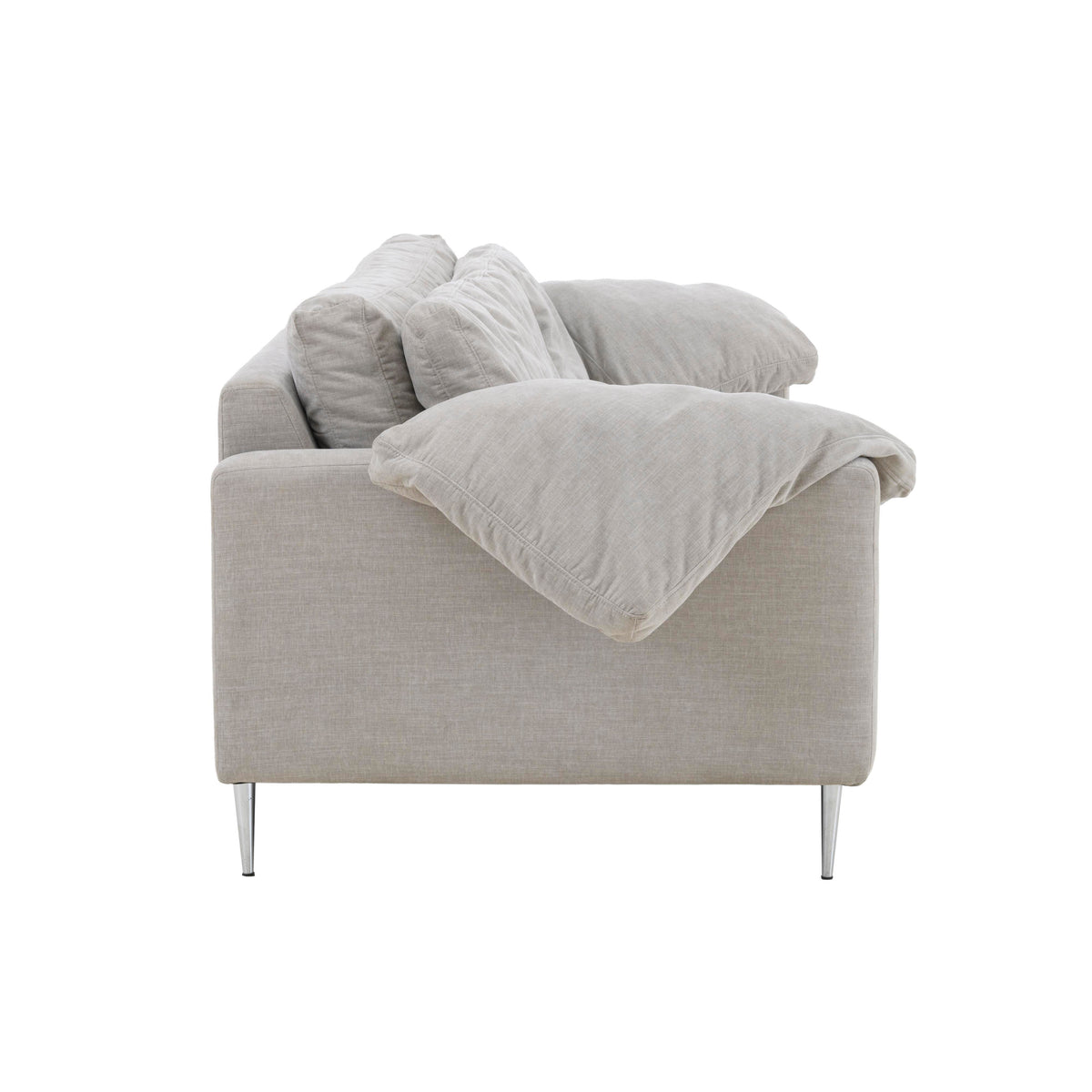 Vari 90" Textured Performance Velvet Lounge Sofa
